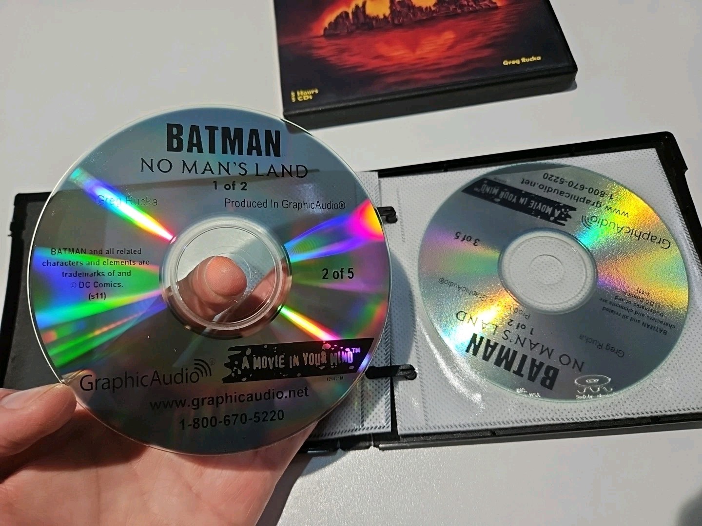 Graphic Audio Batman No Man’s Land 1 + 2 Set 10x Disc Movie In Your Mind CD Book