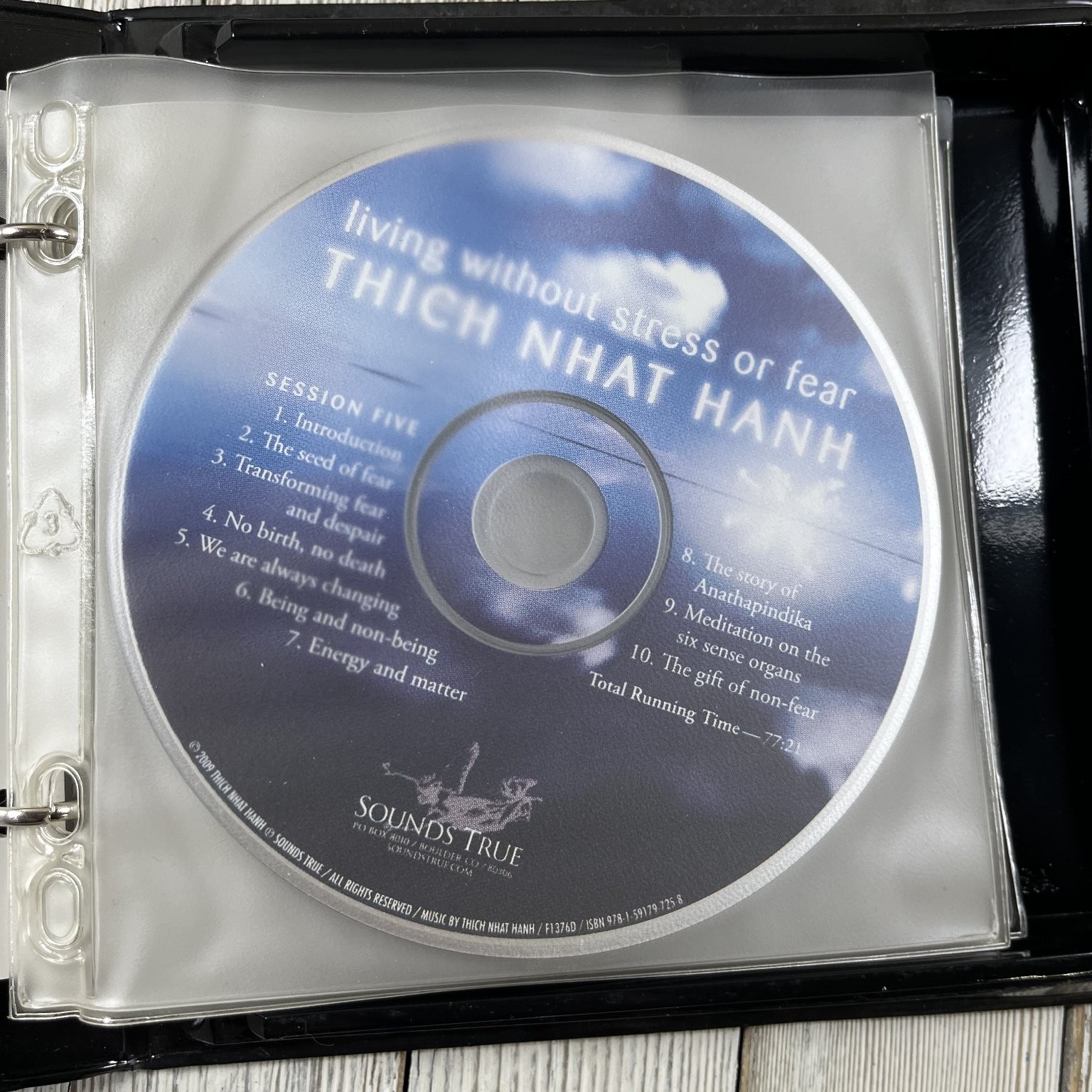 Living Without Stress or Fear by Thich Nhat Hanh Audiobook CDs Sounds True 6
