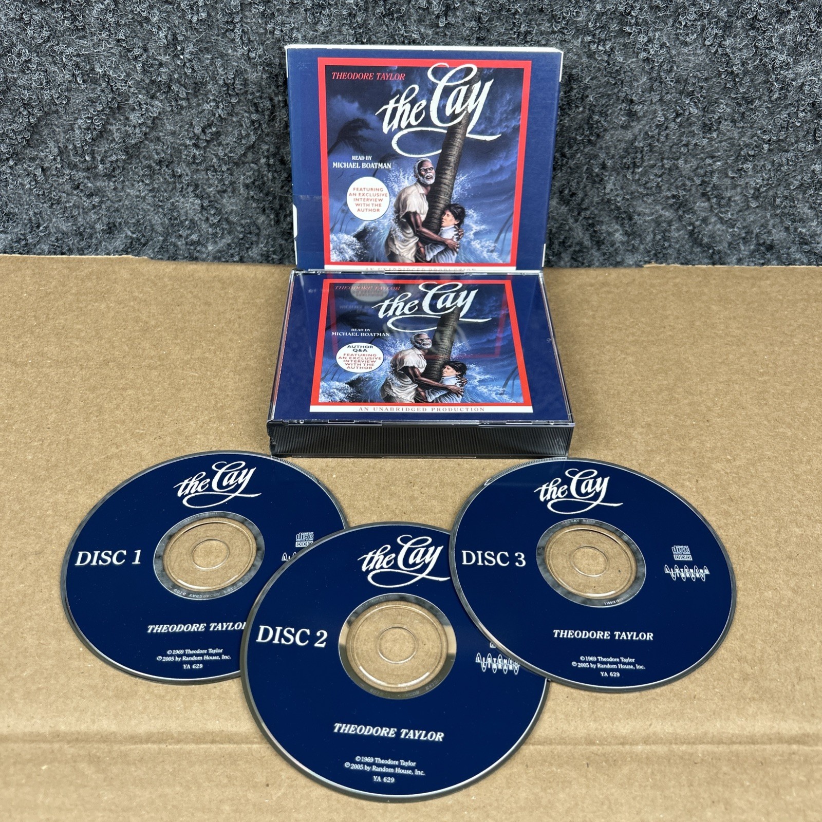 The Cay — Theodore Taylor (2005, Compact Disc, Unabridged Audiobook, CD)