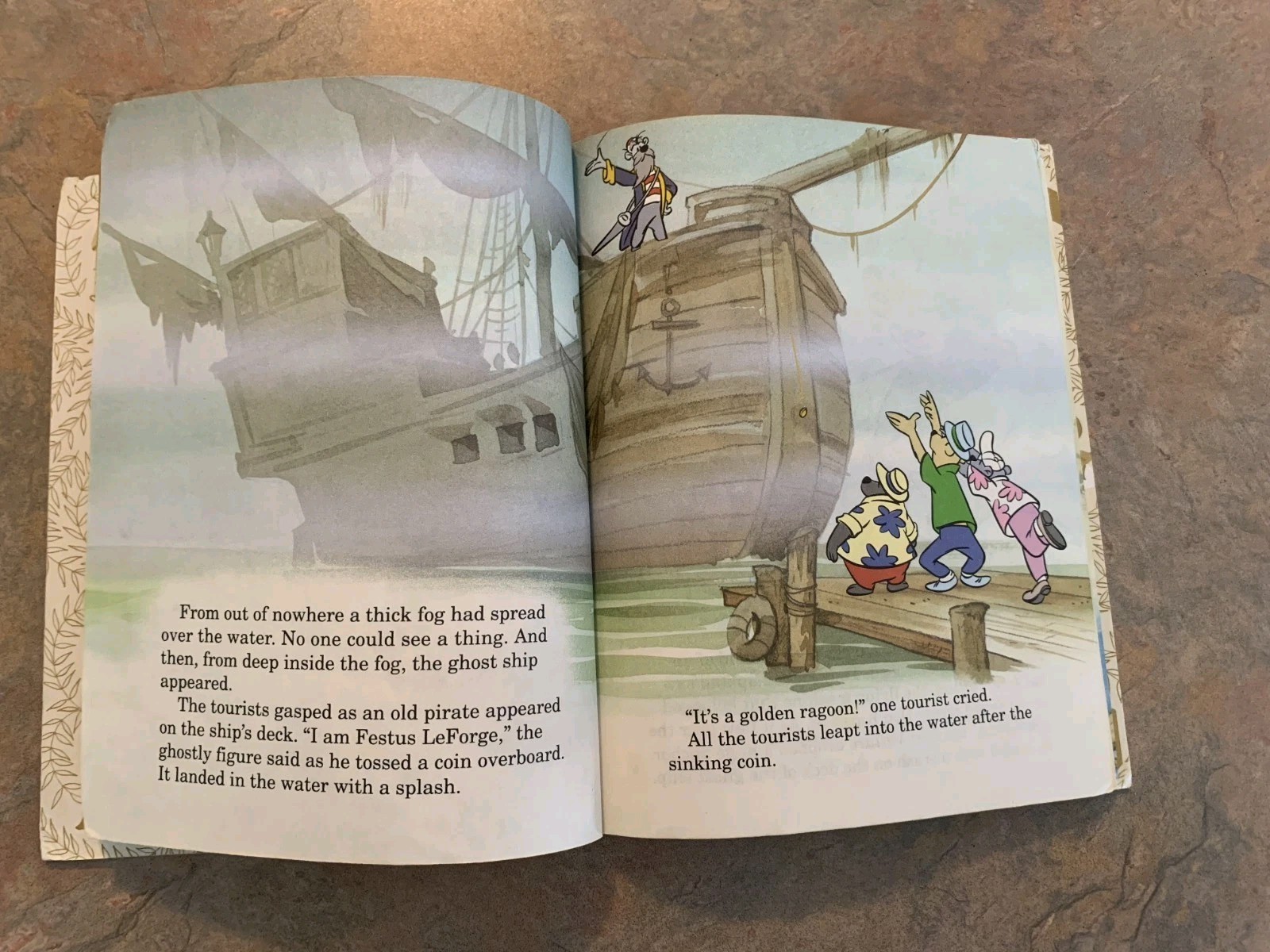 Disney’s Talespin Ghost Ship — Hardcover, by Andrew Helfer — Good