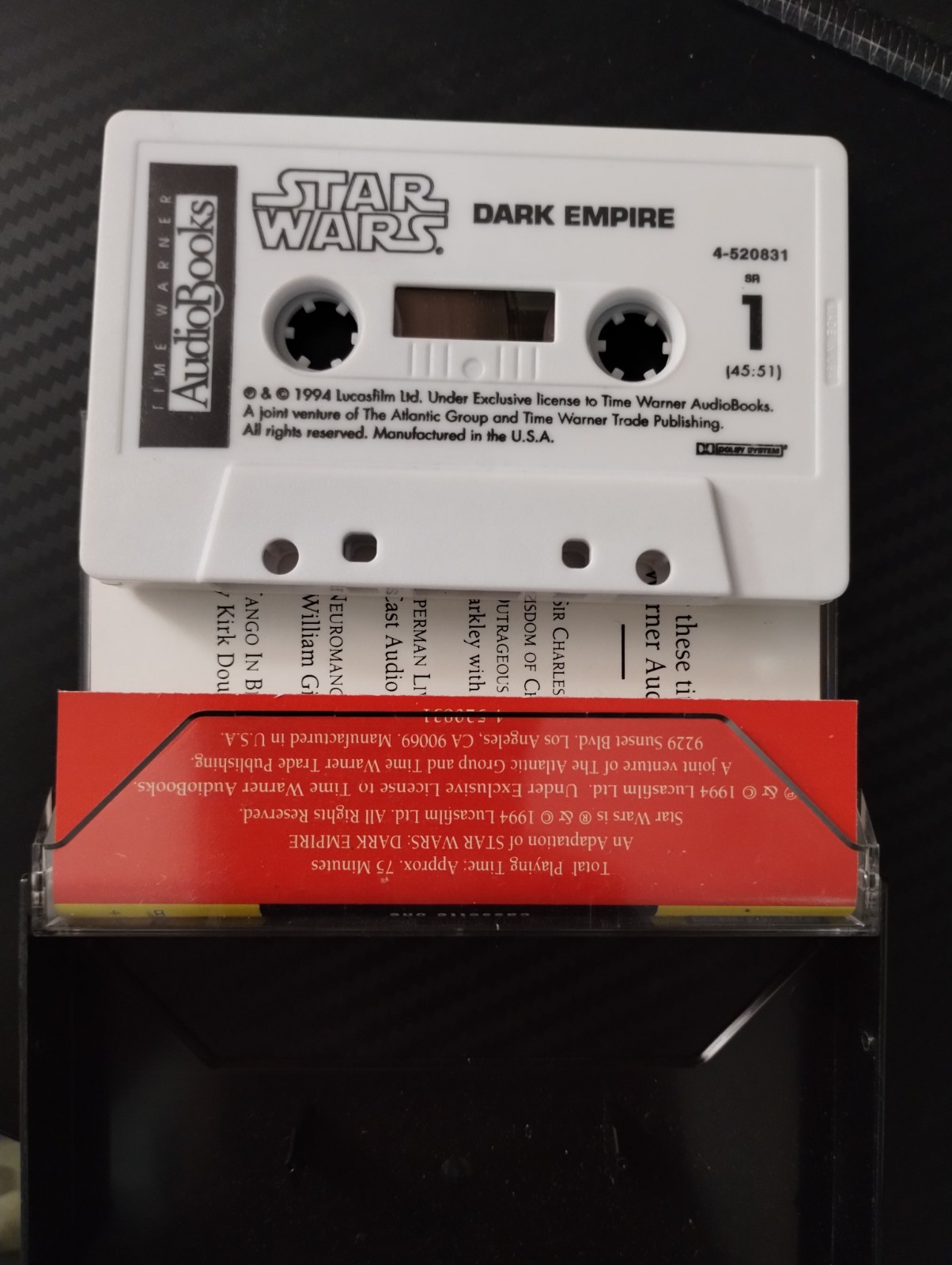 STAR WARS DARK EMPIRE 2 1994 Audio Drama: Time Warner Cassette AudioBooks NEW!