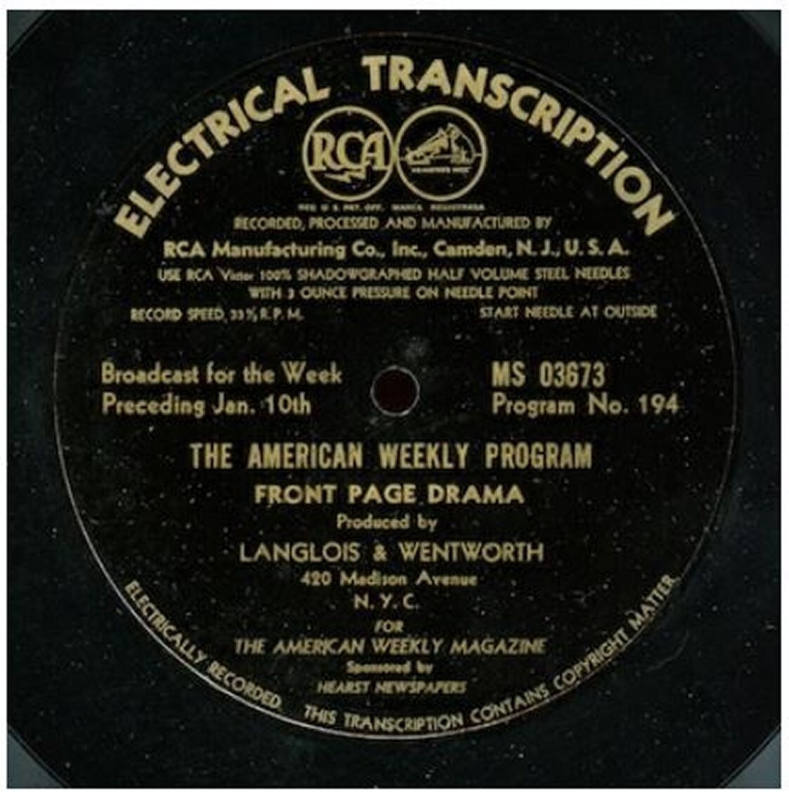 FRONT PAGE DRAMA Old Radio 325 Select Radio Shows OTR MP3 On USB Flash Drive