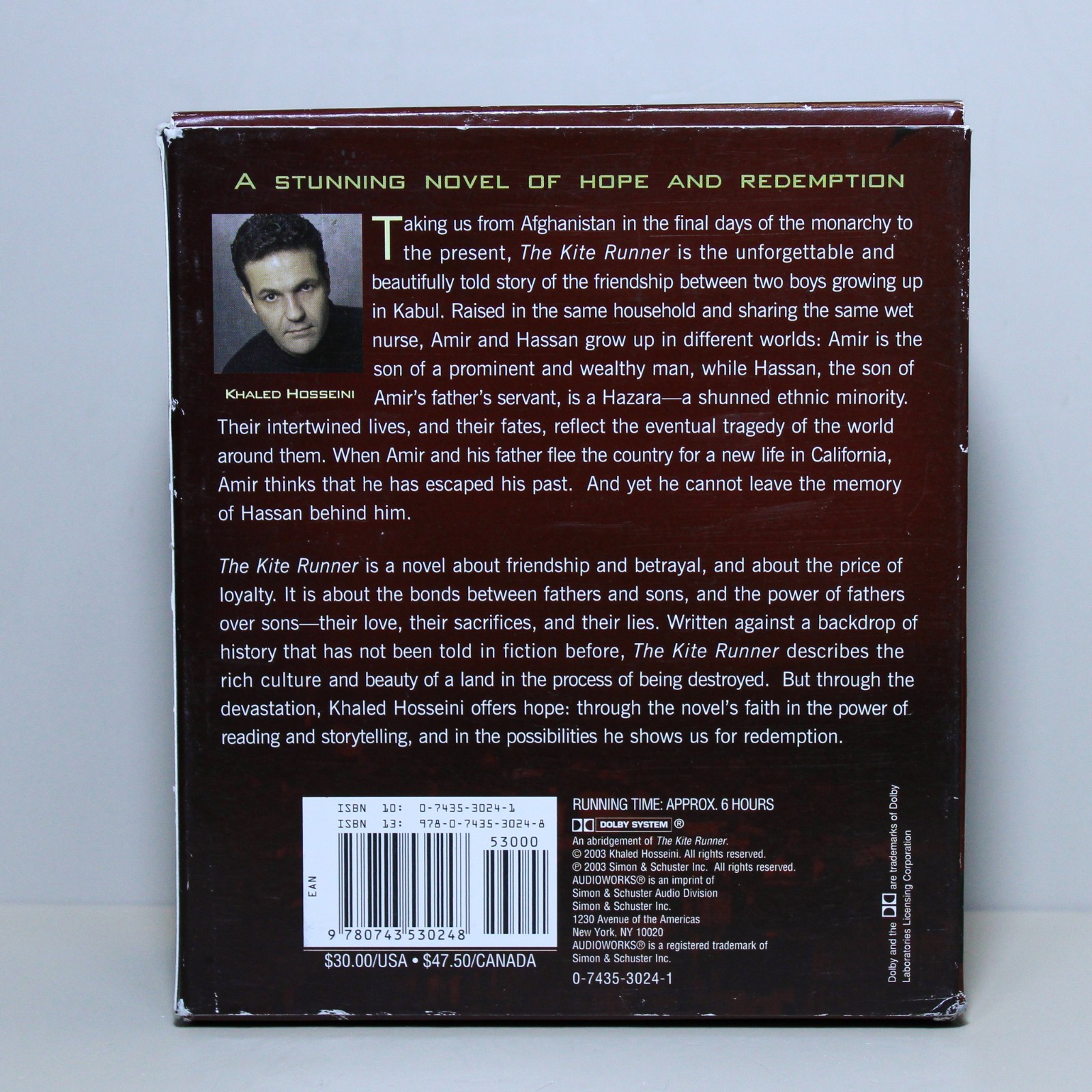 [ Audiobook ]The Kite Runner — Khaled Hosseini — 5 CD Audio Book