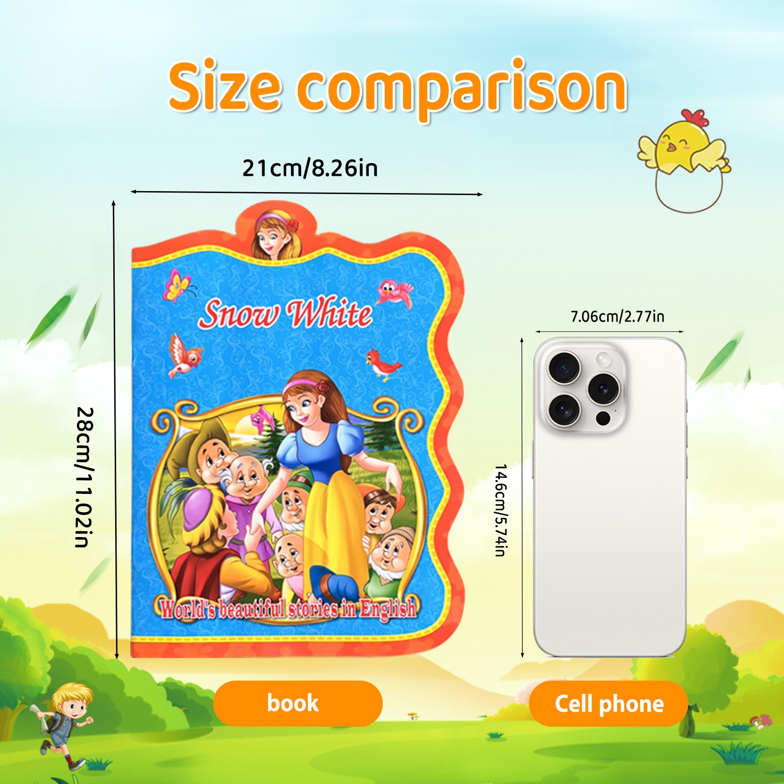 Kids Classic Fairy Tale Book Set English Bedtime Story Books for Toddlers