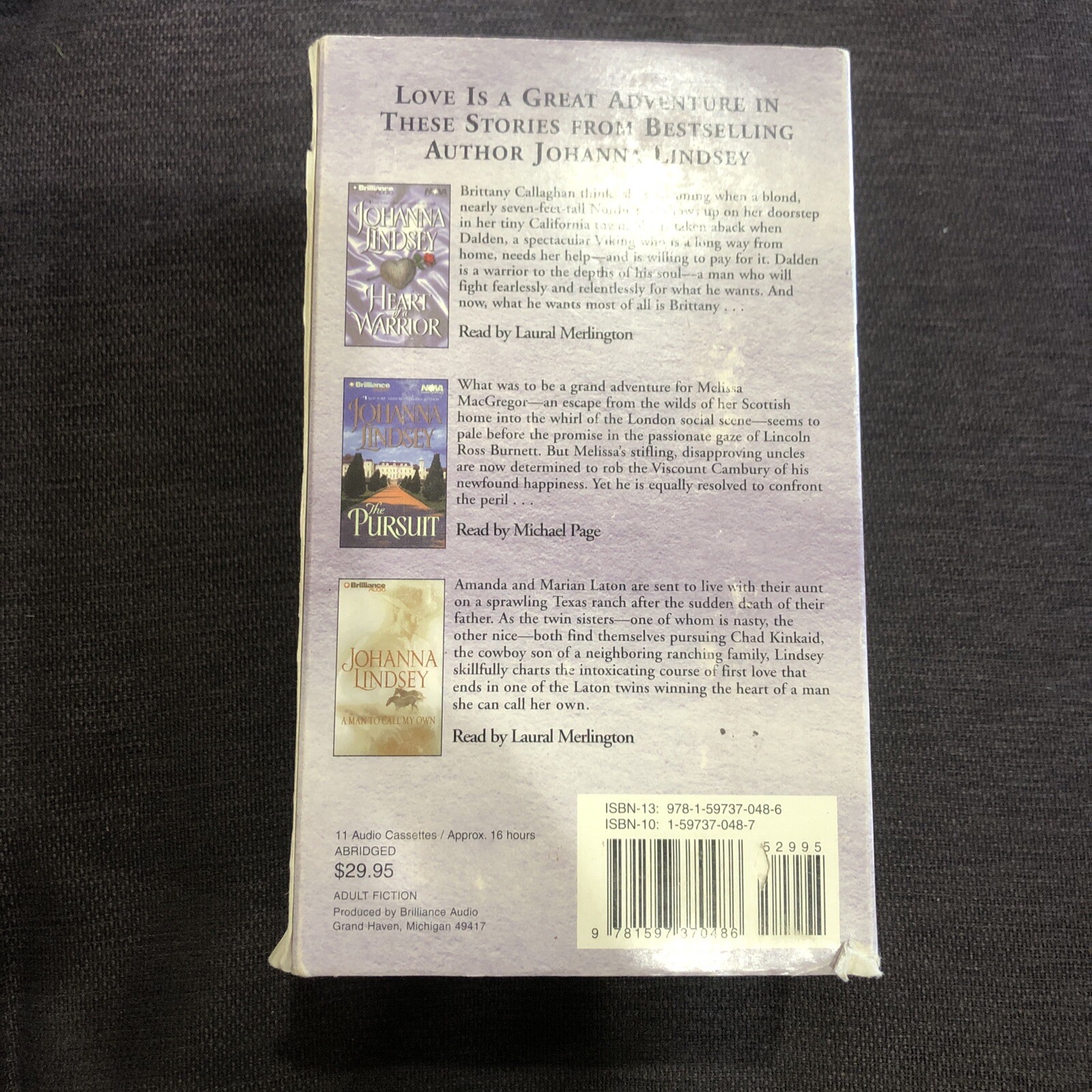 Johanna Lindsey Collection : Heart of a Warrior — The Pursuit, and a Man to Call