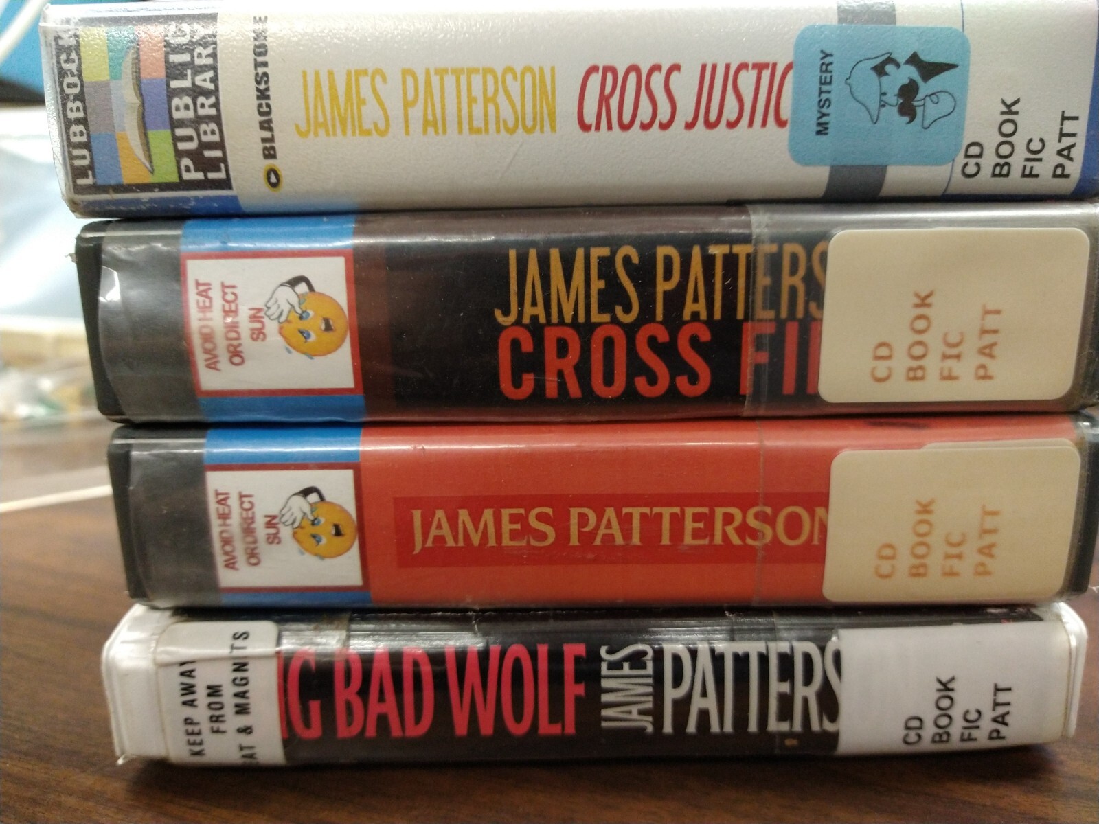 Audiobook James Patterson 4 titles ex-lib Cross Justice Fire Big Bad + 221201