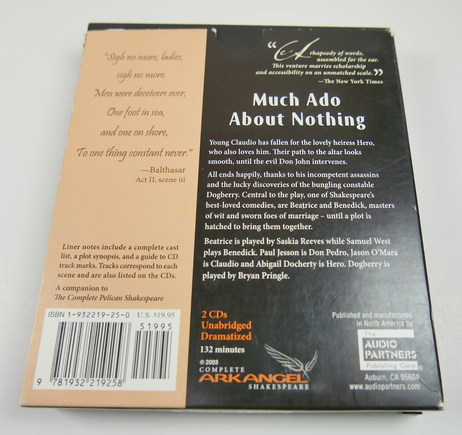 Much ado about Nothing Dramatized Recording of William Shakespeare