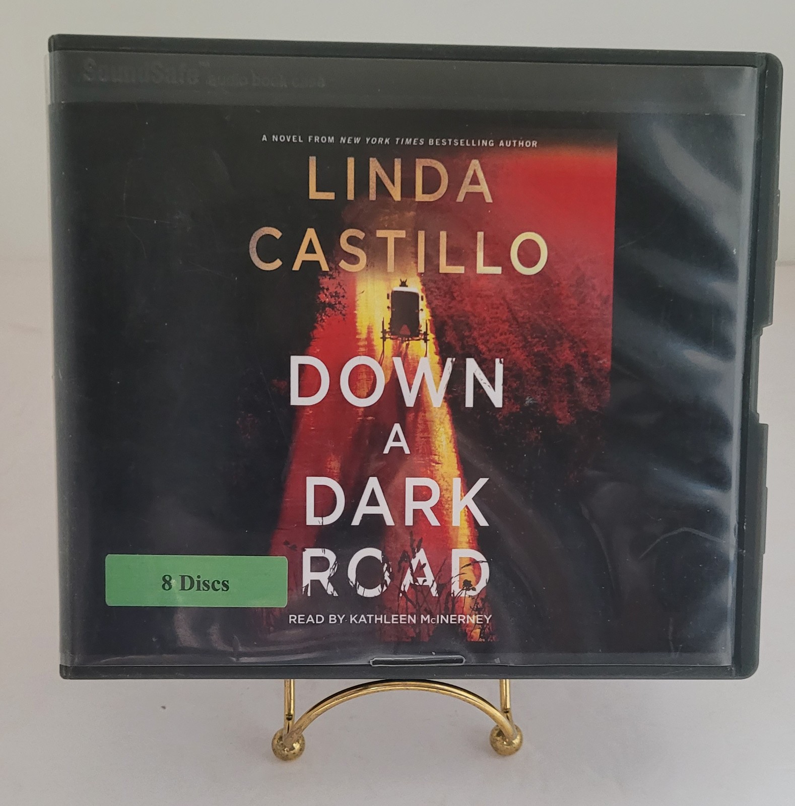 «Down a Dark Road» 8 disc audiobook by author Linda Castillo