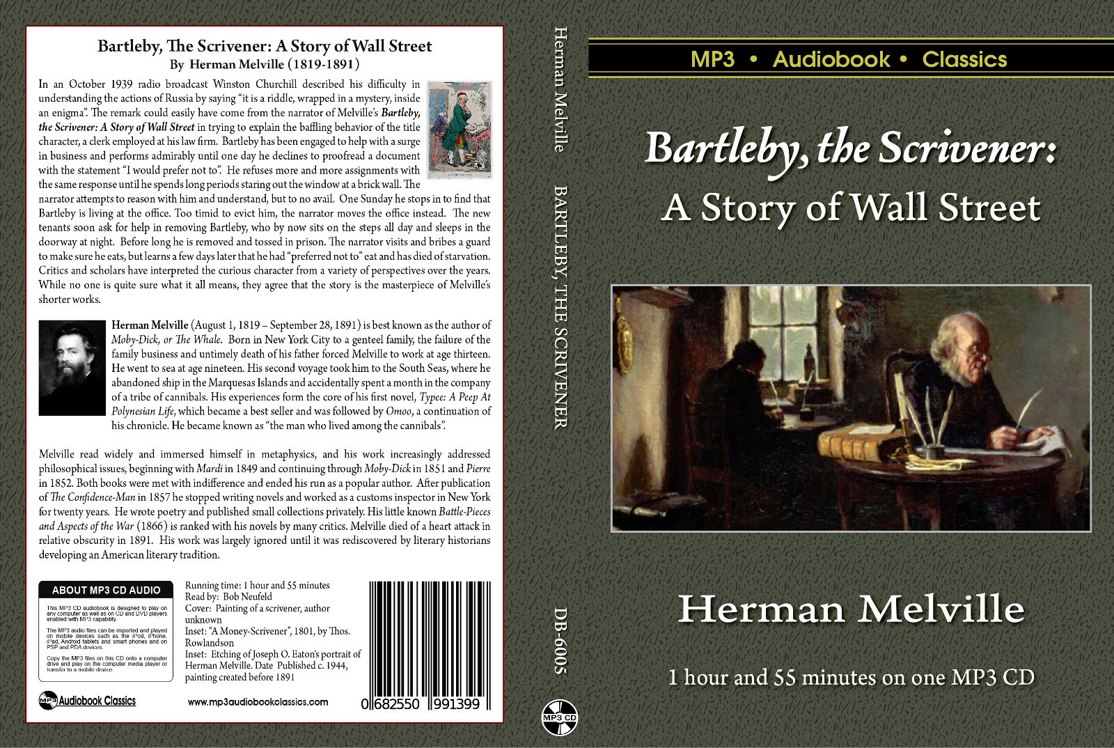 Bartleby, the Scrivener — MP3 CD audiobook in DVD case