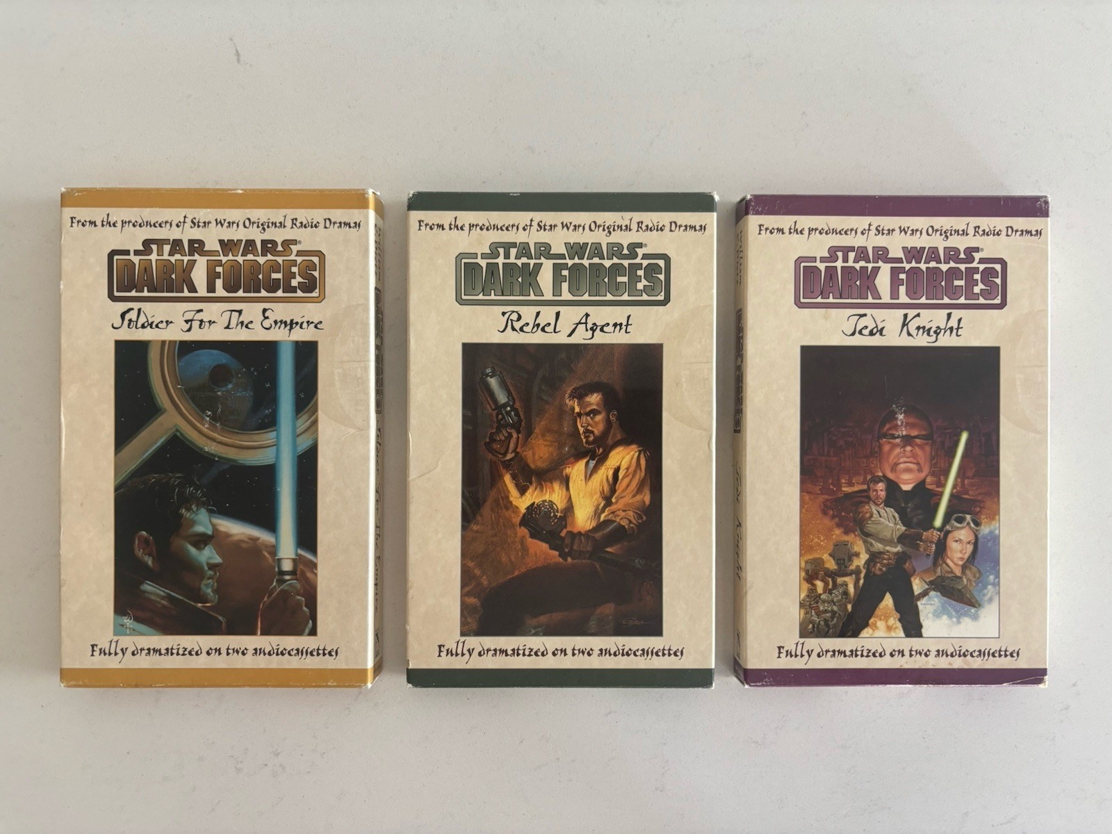 Star Wars Dark Forces Rebel Agent, Soldier For The Empire, Jedi Knight Cassettes