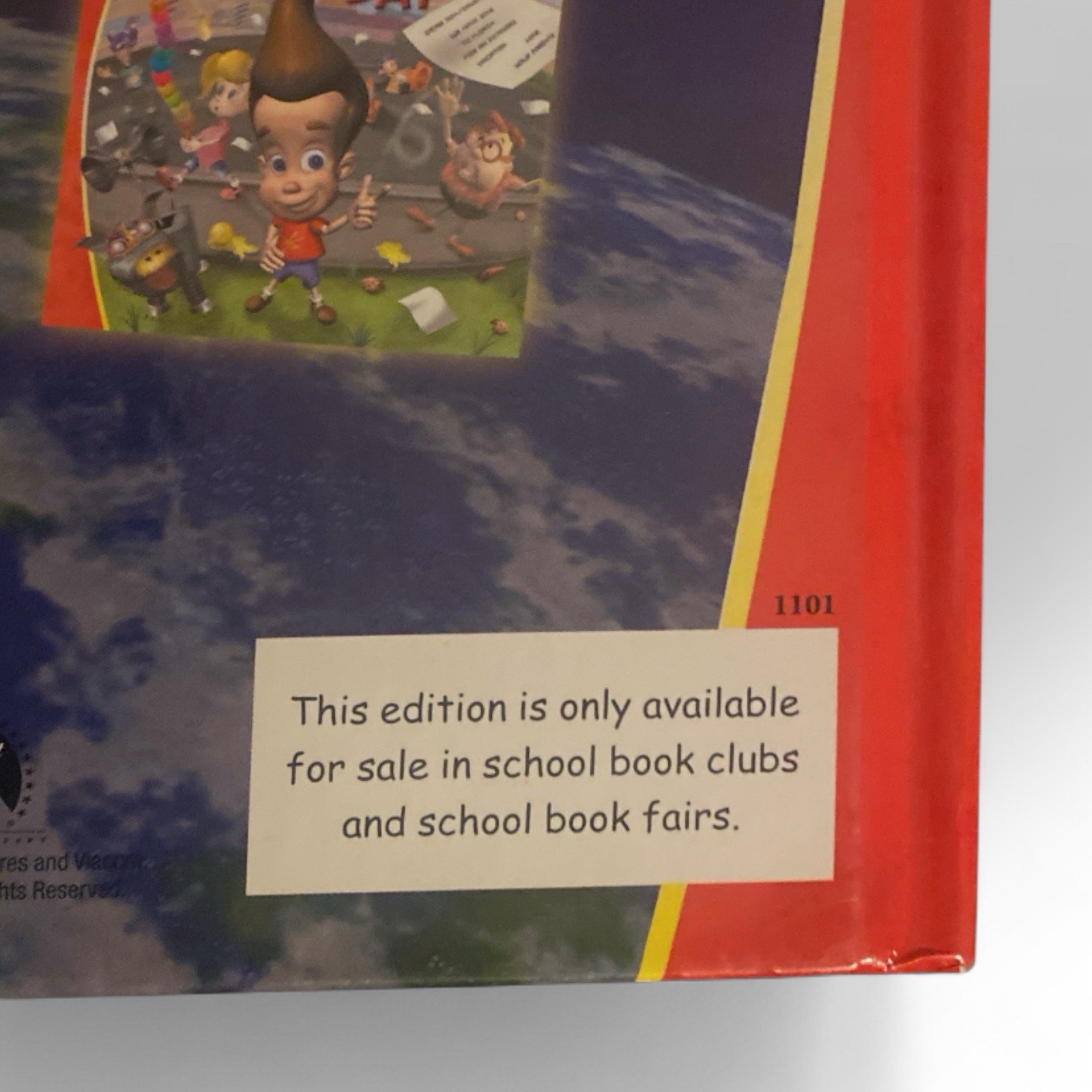 Jimmy Neutron Boy Genius Movie Book Fair Storybook Hardcover Terry Collins