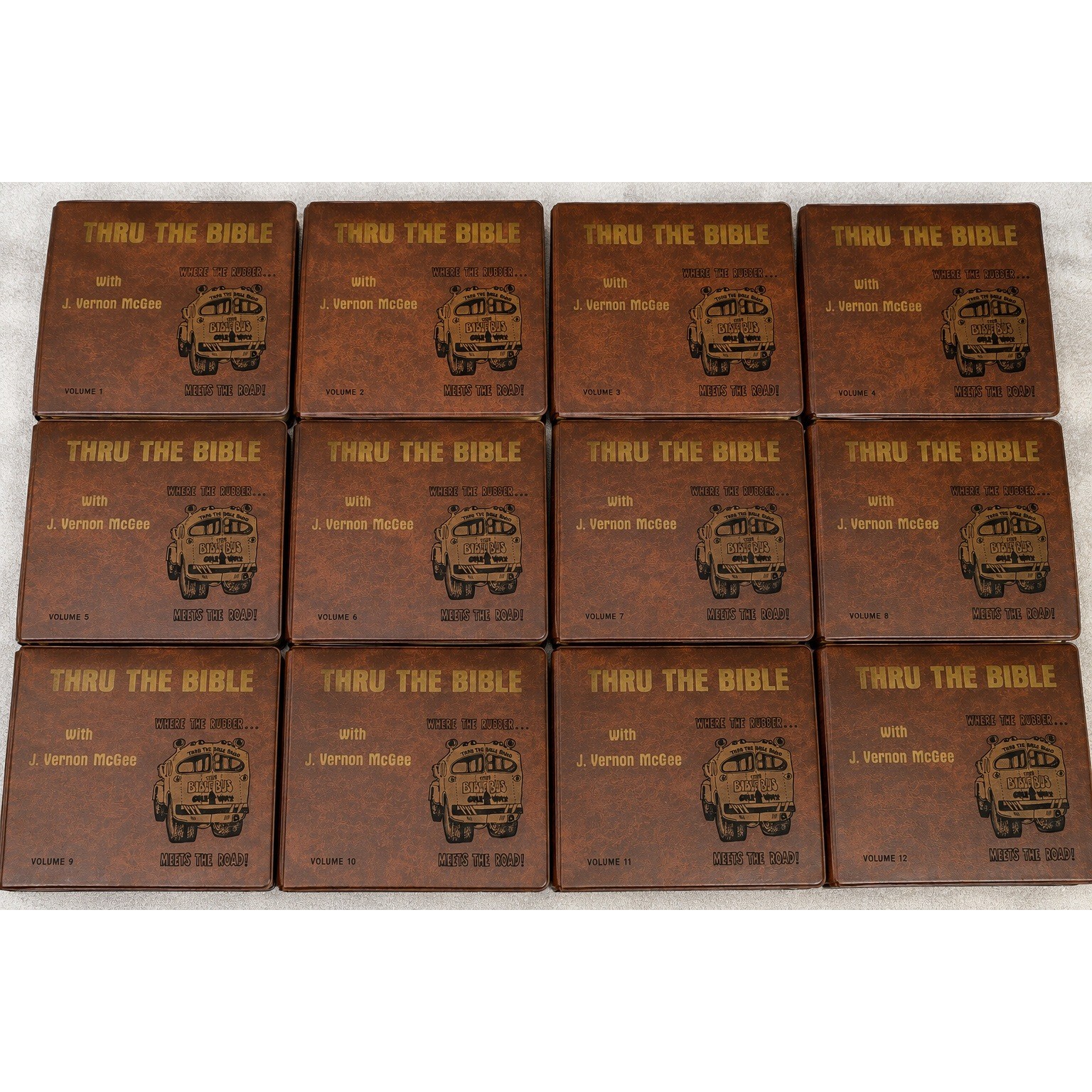 Thru The Bible Dr J Vernon McGee Cassette Tape Set Brown 12 Vol Almost Complete