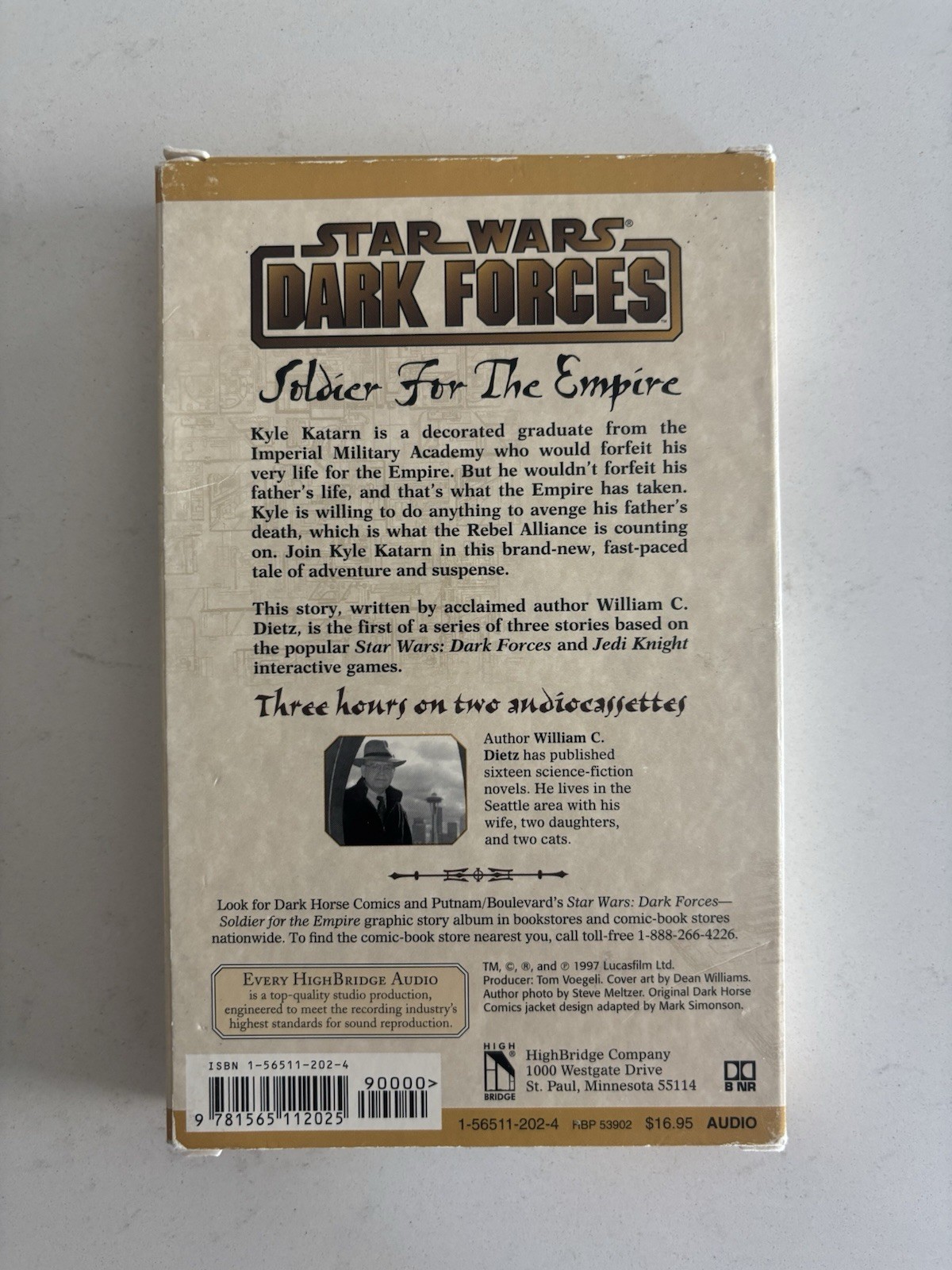 Star Wars Dark Forces Rebel Agent, Soldier For The Empire, Jedi Knight Cassettes