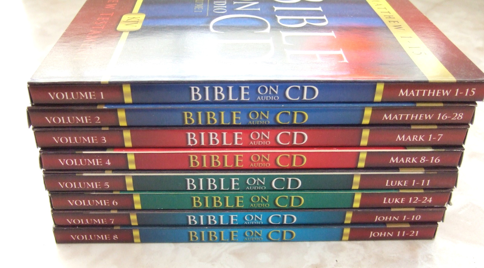 Lot of 8 Bible on Audio CD New Testament KJV The Four Gospels Greenbrier Int’l