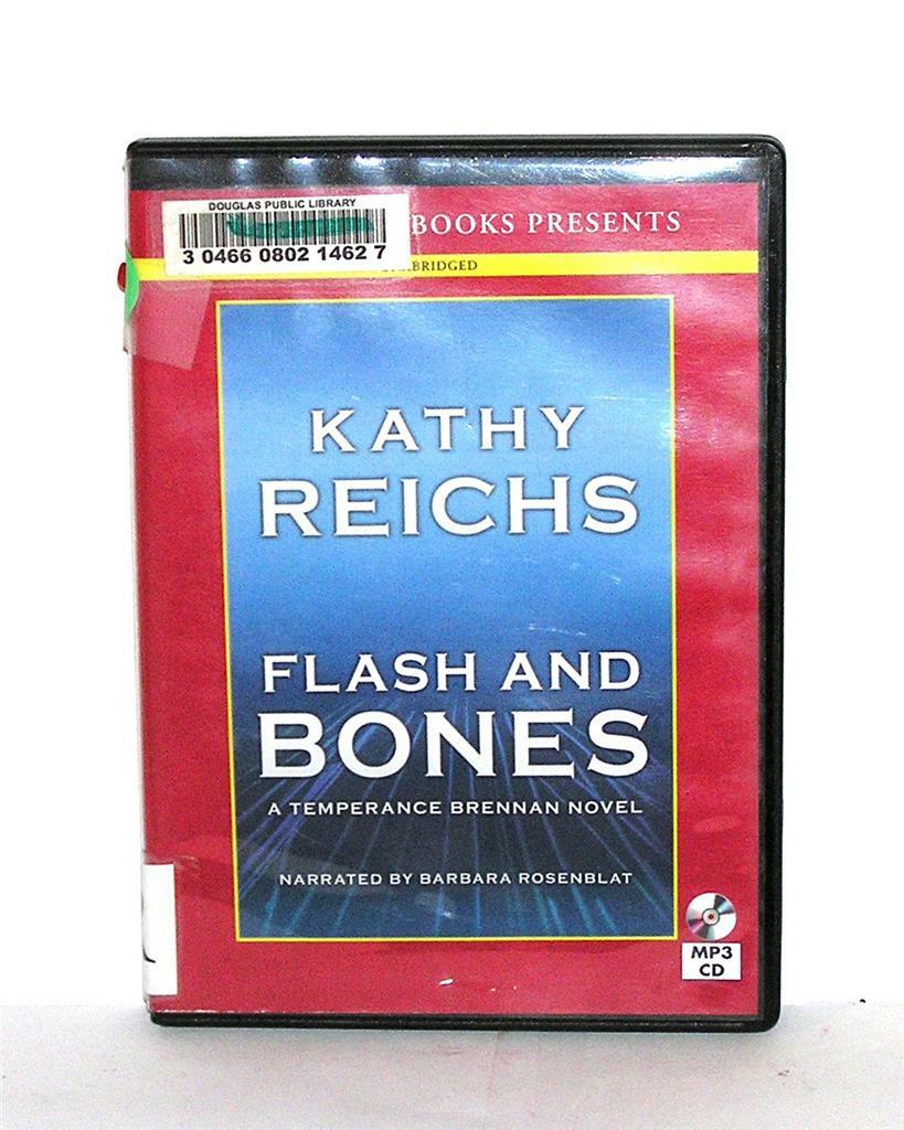 BOOK/AUDIOBOOK MP3 CD Kathy Reichs Fiction Temperance Brennan FLASH AND BONES