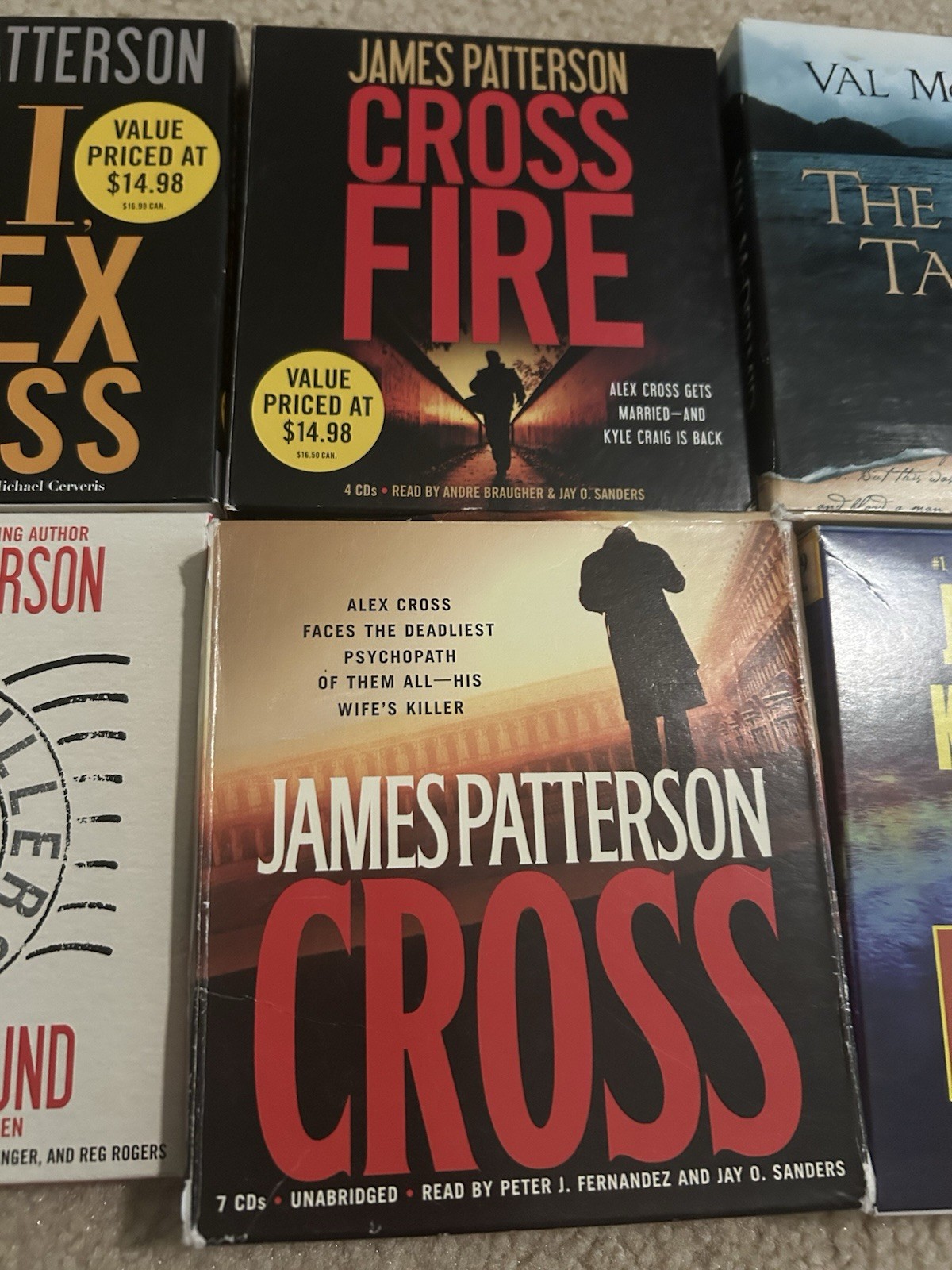 8 Audio Books 4 James Patterson Edwards Hamilton Delaware McDermid CD — Mystery