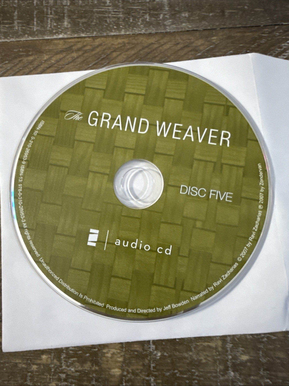 The Grand Weaver Ravi Zacharias CD Audio Book