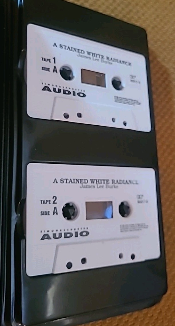James Lee Burke — A Stained White Radiance (1996 Audio Book on 2 Cassette Tapes