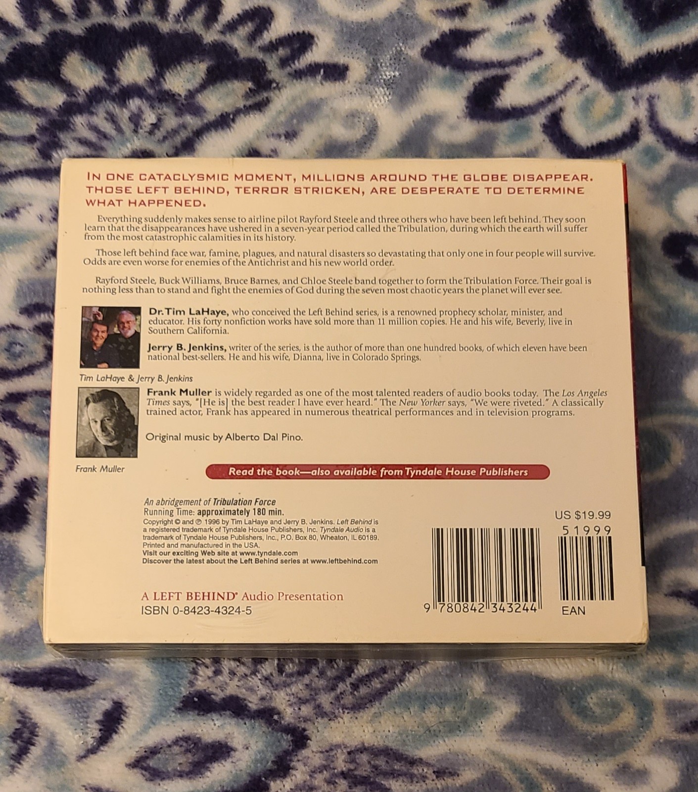 «Tribulation Force» Audio Book 3 CDs By Tim LaHaye & Jerry B. Jenkins New 1996