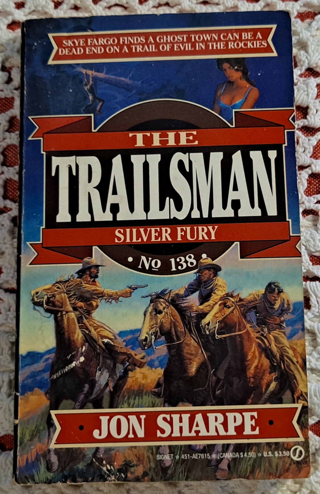 The Trailman: Silver Fury # 138 by Jon Sharpe, June 1993 (1st Printing), 176 pp