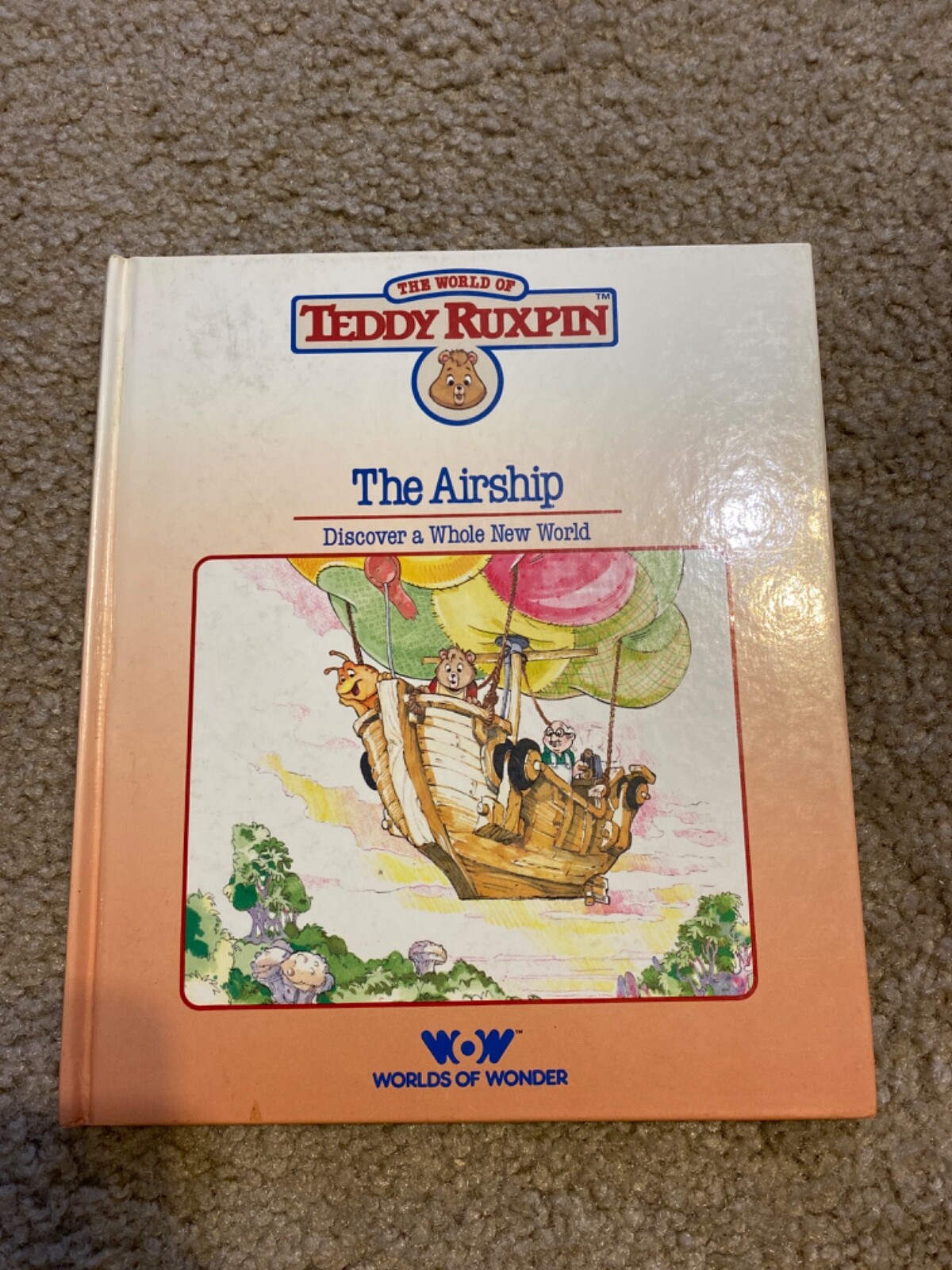 Vintage 1985 Teddy Ruxpin Hardback «The Airship» Worlds of Wonder BOOK ONLY