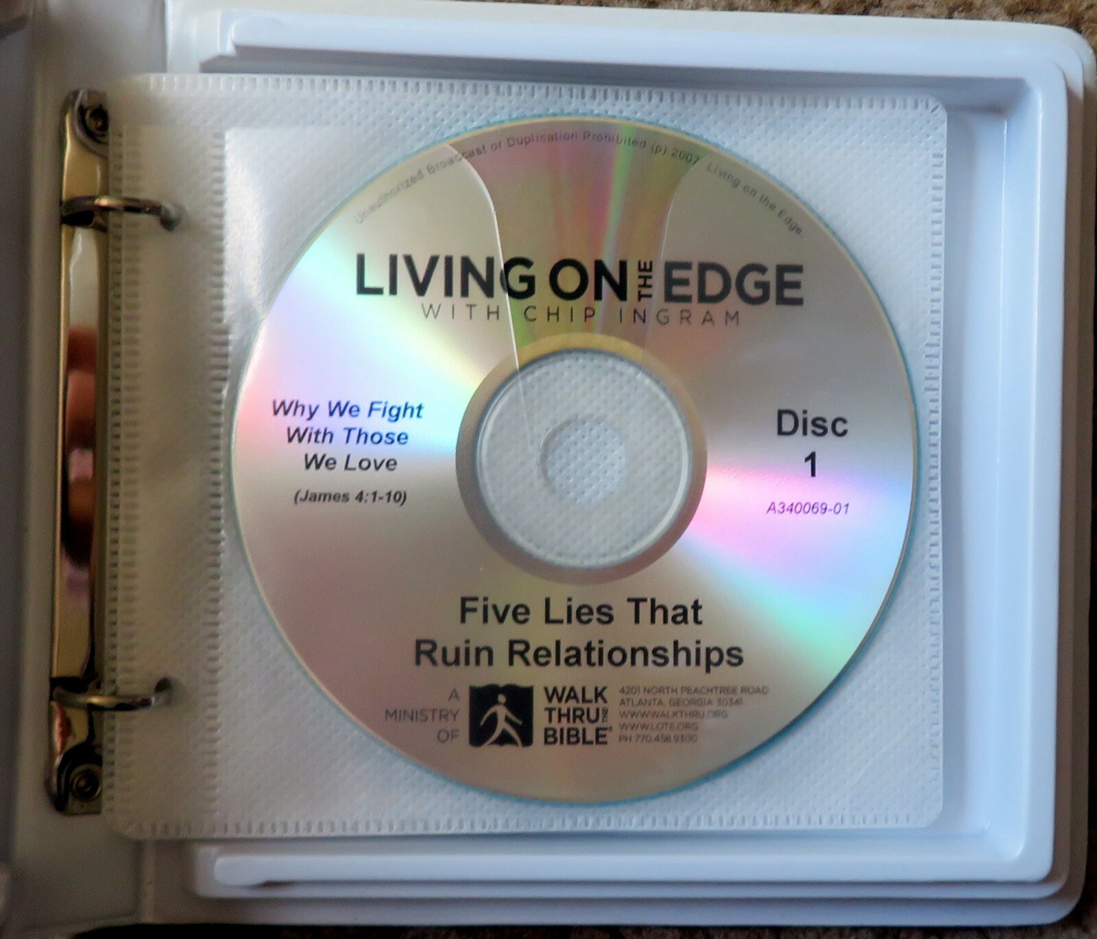 FIVE LIES THAT RUIN RELATIONSHIPS — Chip Ingram — 5-Part CD (2005, CD, 5-Discs)