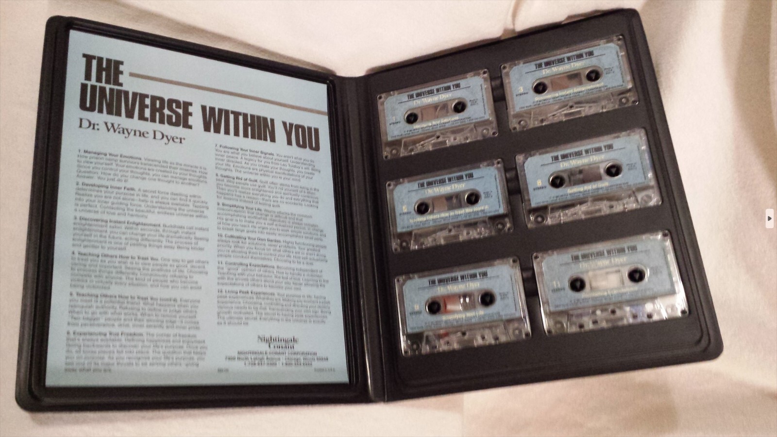 The Universe within You Dr Wayne Dyer Audiocassette (6) Set & Media Box 1991