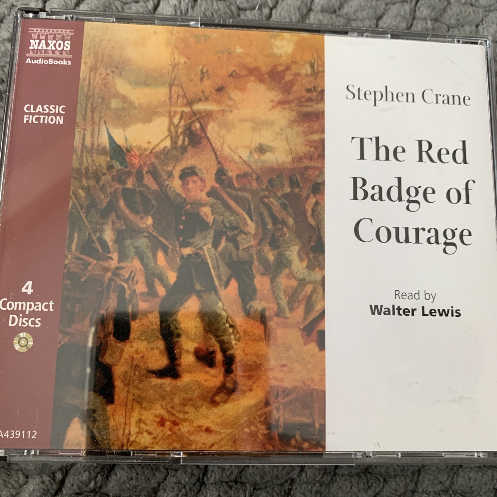 The Red Badge of Courage — Stephen Crane 4 CD Audios — Naxos — RefAB5