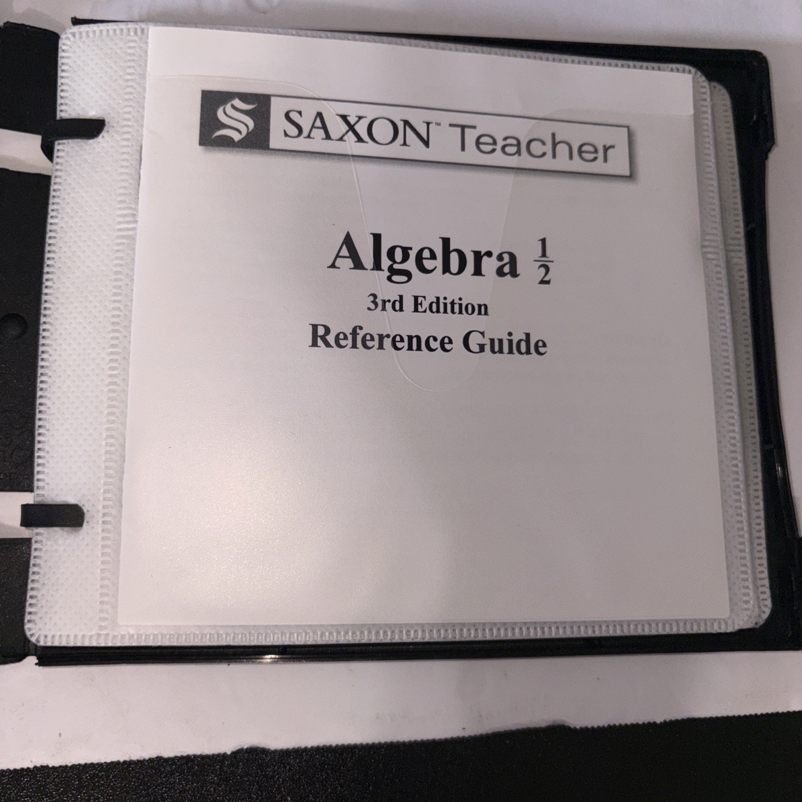 Saxon Teacher Algebra 1/2 Lessons / Test Cds MISSING FIRST DISC (Lesson 1-30)