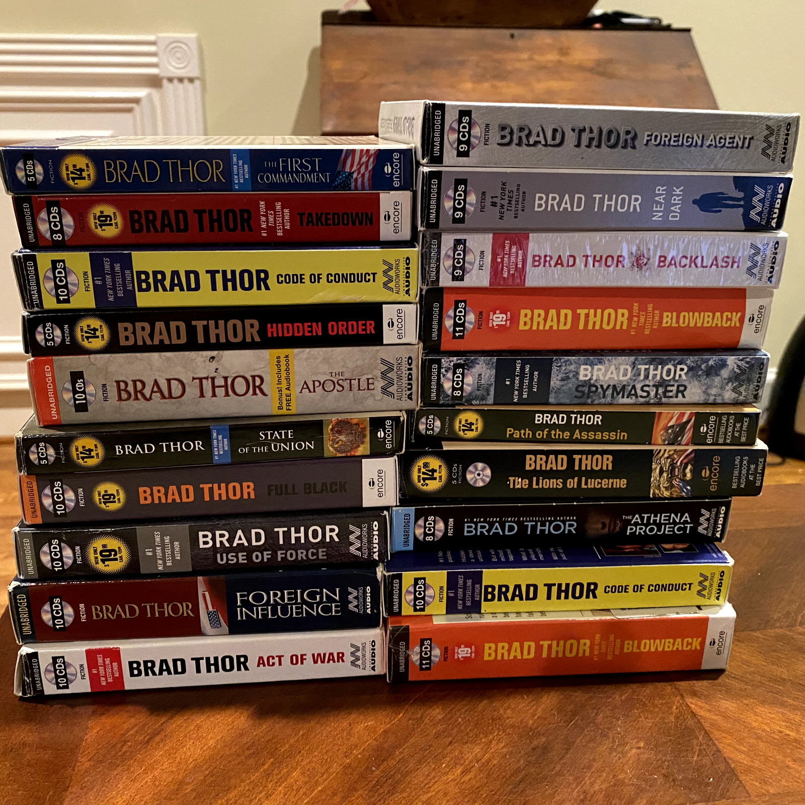 YOU PICK Brad Thor Audiobooks – Buy 2+ = Free Shipping – Buy 4+ = 25% Off