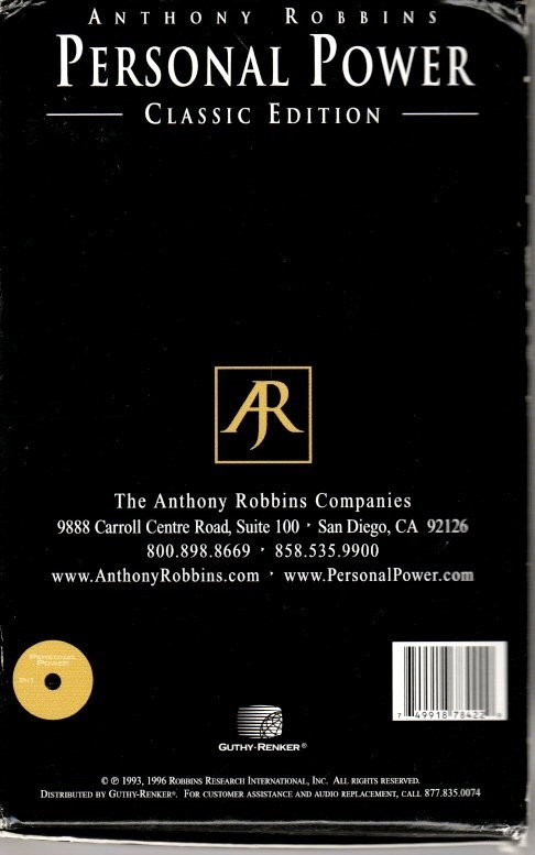 Anthony Tony Robbins Personal Power Classic Edition 7 CD Box Set Day 1 2 3 4 5 6