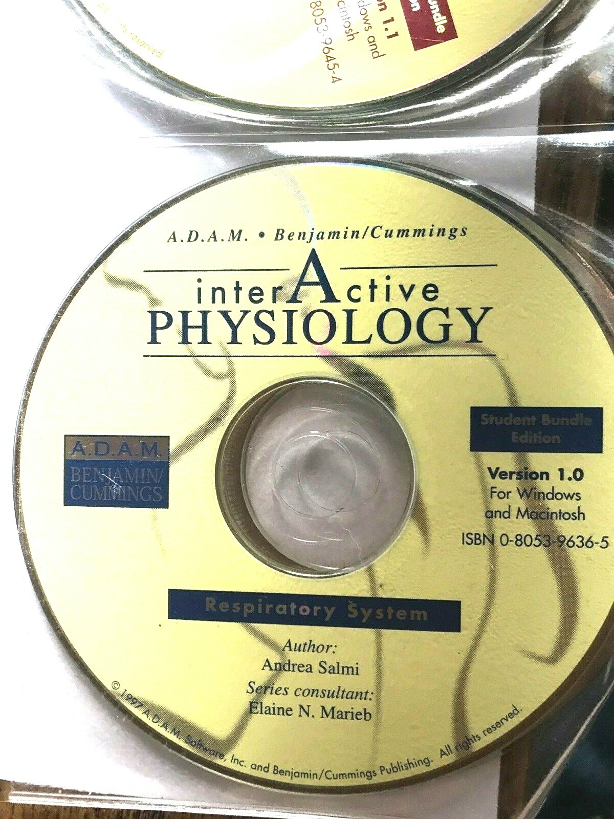 ADAM Interactive Physiology 5-Pack PC MAC CD — Great learning — See description