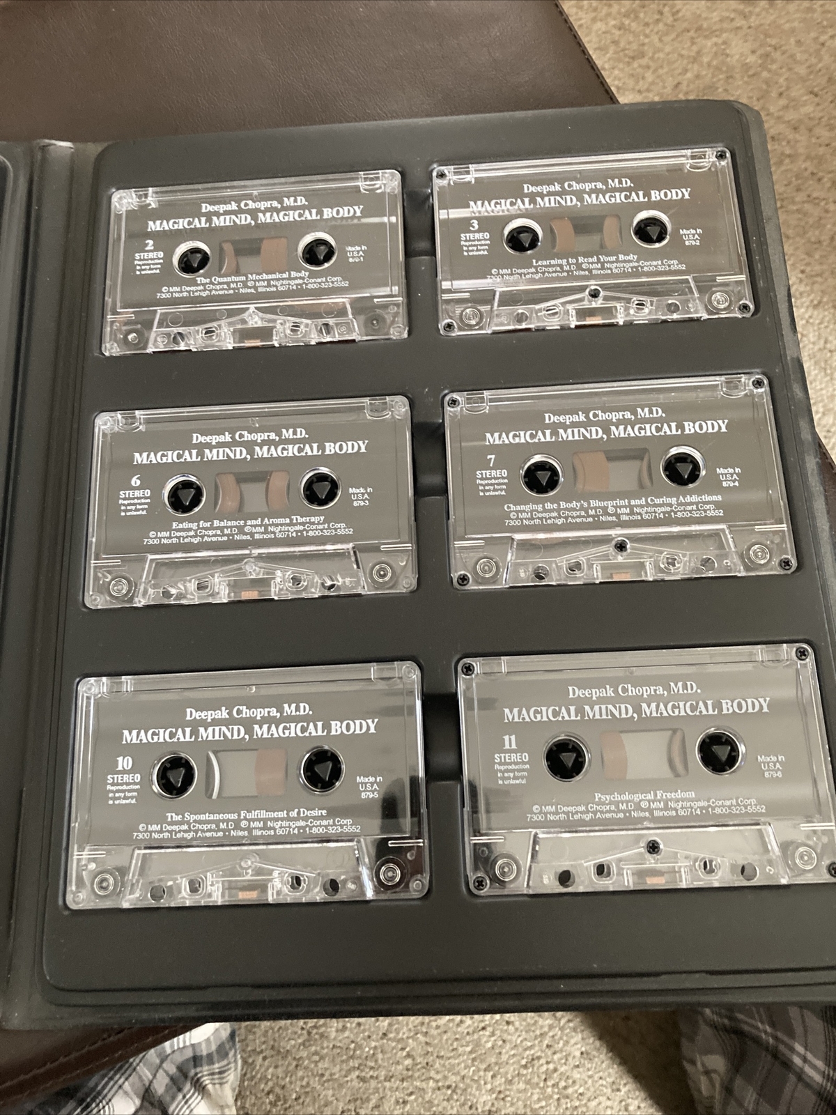 Deepak Chopra MAGICAL MIND, MAGICAL BODY 6 Cassette Tapes Mind/Body Connection