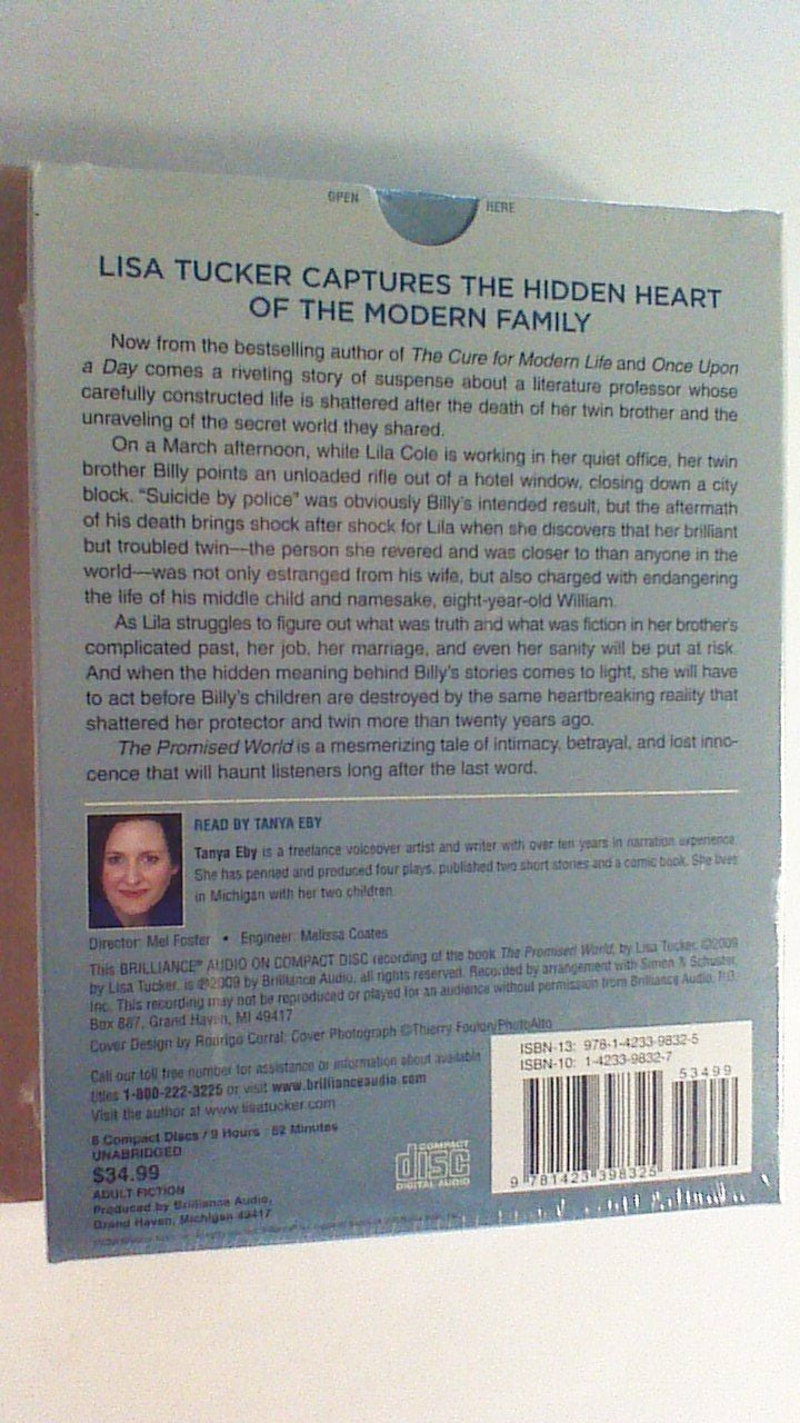 NEW *Sealed* AUDIO BOOK on CDs THE PROMISED WORLD Lisa Tucker