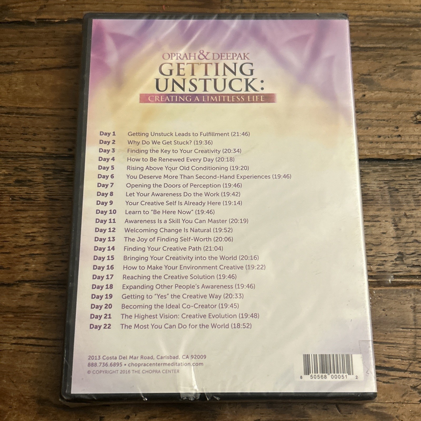 Oprah & Deepak Getting Unstuck Creating a Limitless Life 21 Day Meditation 6 CD