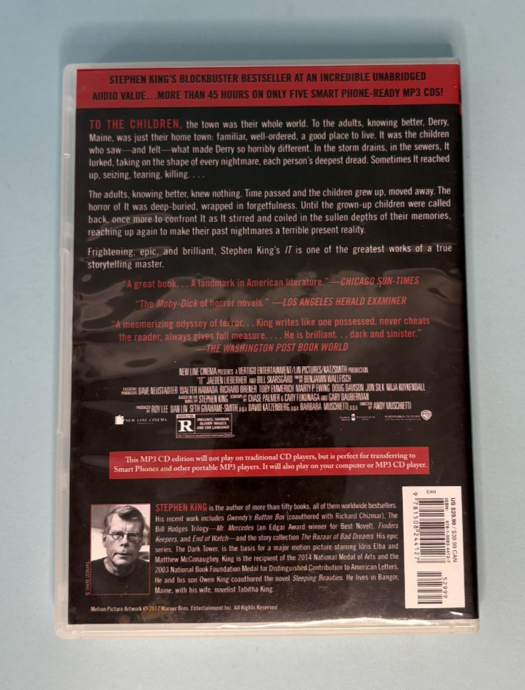IT : A Novel by Stephen King 2017 CD MP3 Audiobook Unabridged edition 5 Disc Set
