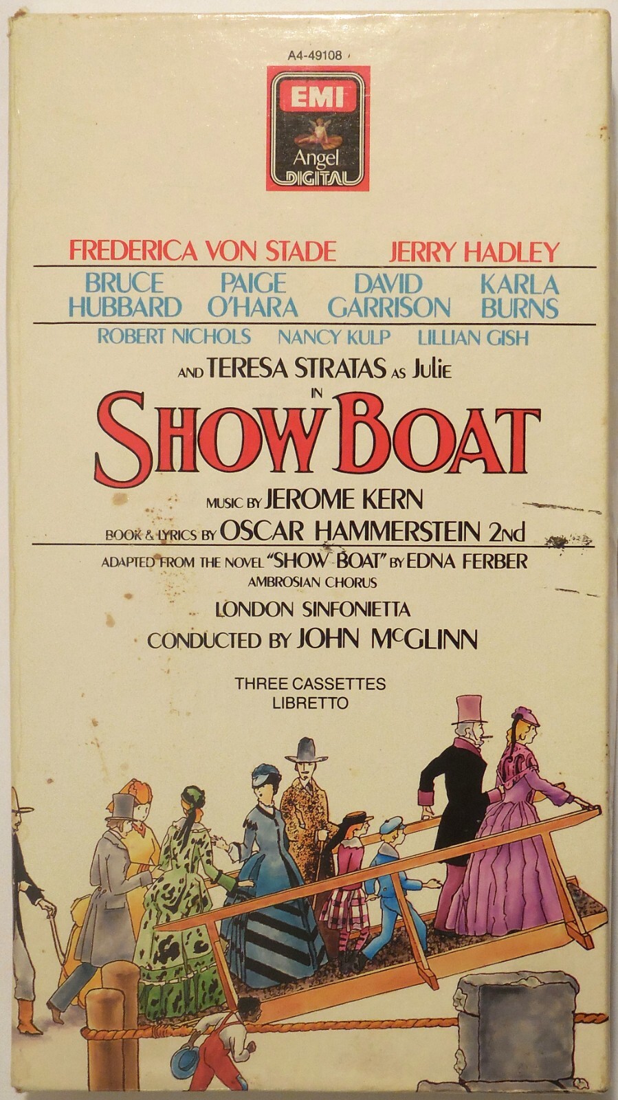 SHOW BOAT Musical Audiobook on 3 Cassettes 1988