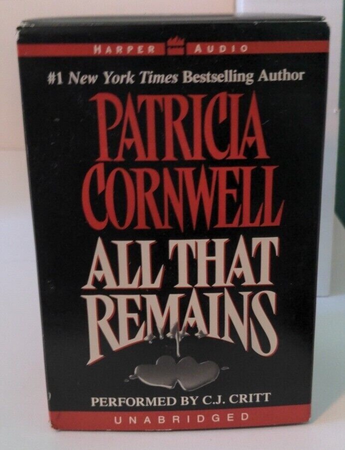 All That Remains by Patricia Cornwell (2001, Audio Cassette, Unabridged)