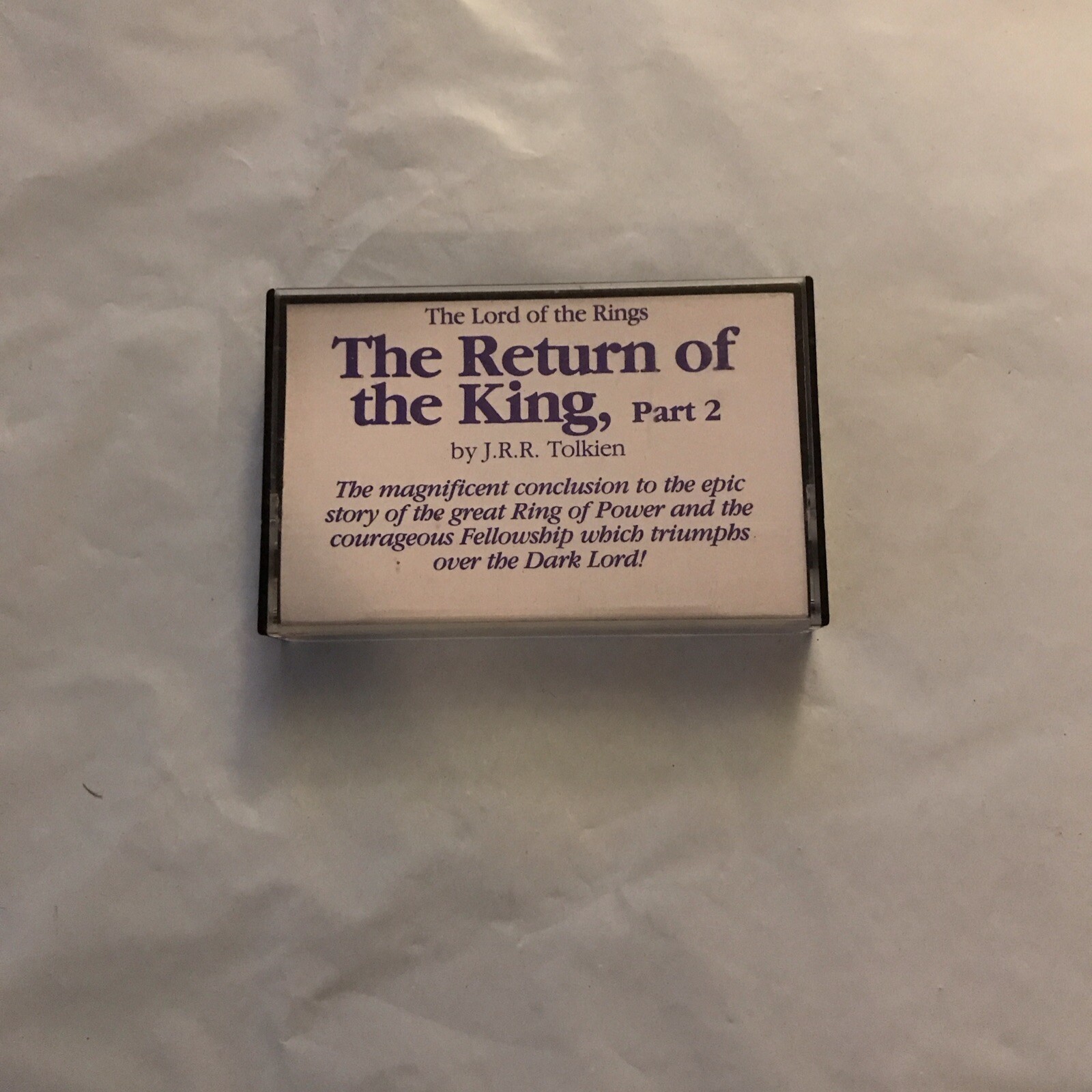 J.R.R.Tolkien The Return of the King Audio Cassette Unabridged! Part2