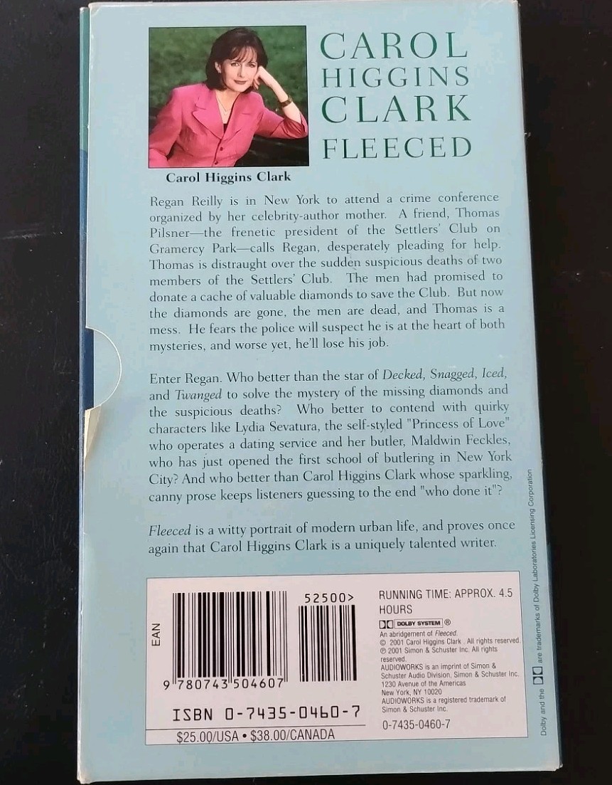 FLEECED A Regan Reilly Mystery Carol Higgins ClarkAudiobook On 3 Cassettes