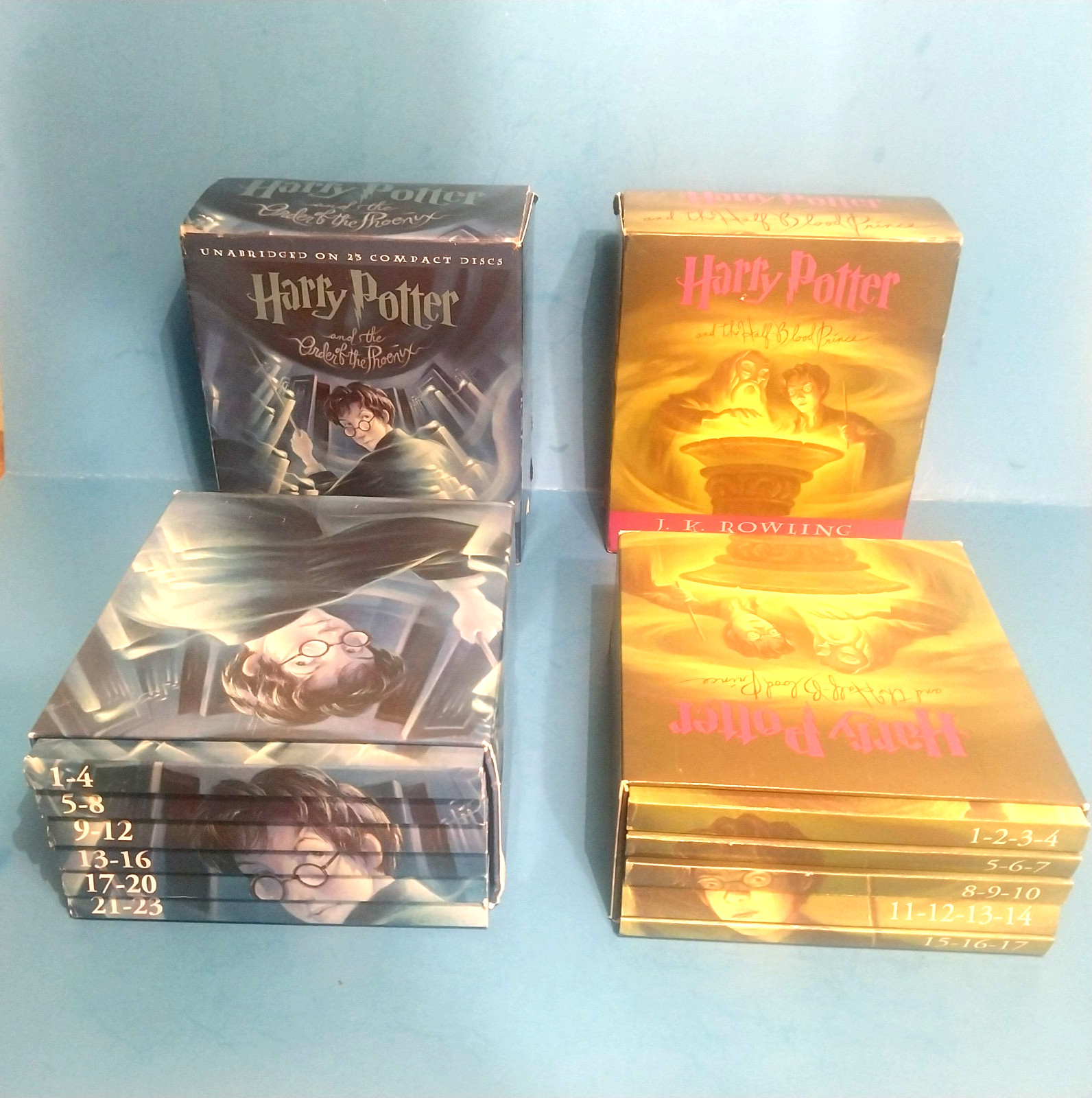 Harry Potter Audio Books 40 CDs Order of the Phoenix & The Half Blood Prince