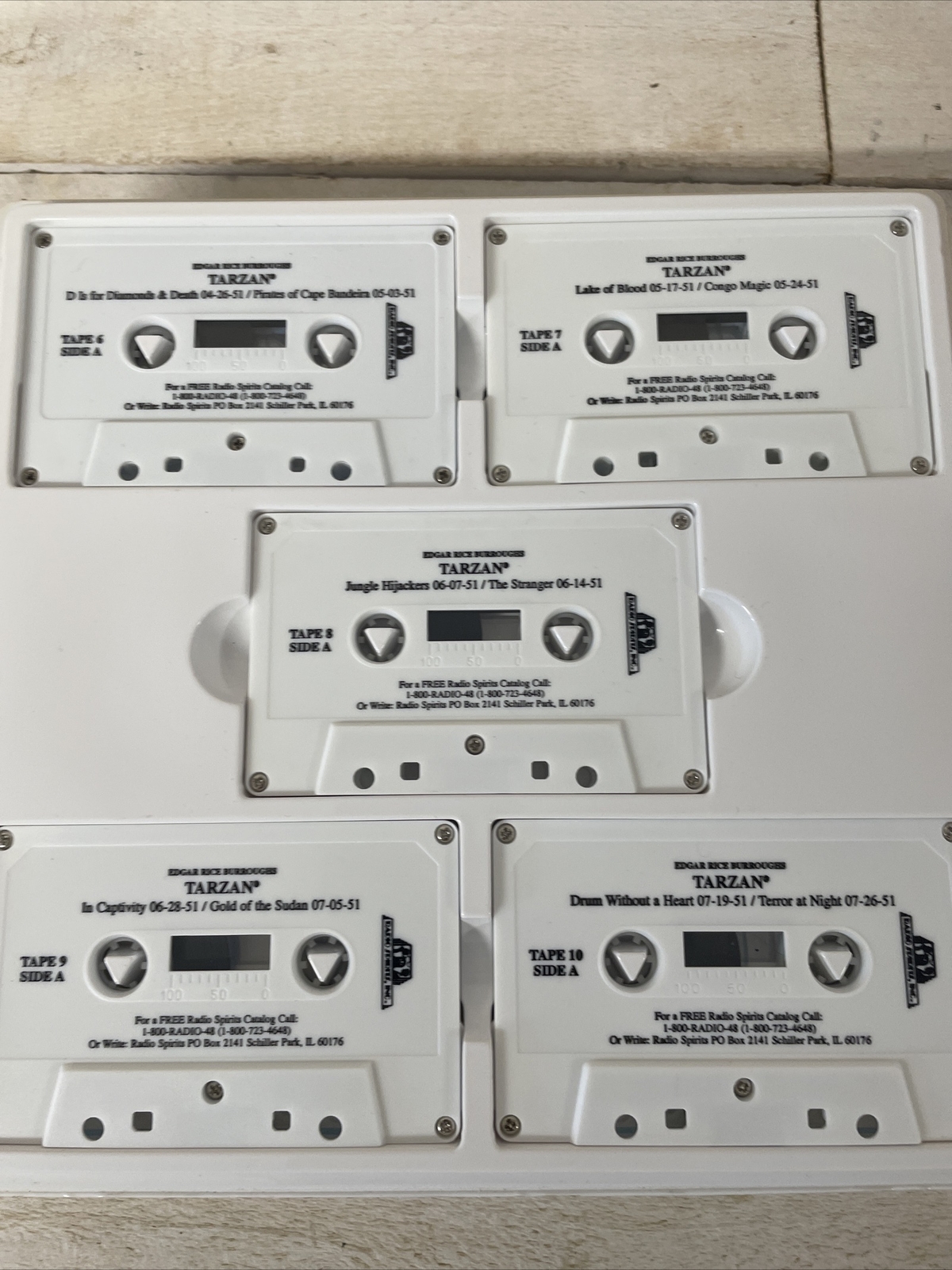 Tarzan On Radio 20 Audio Cassettes Set Edgar Rice Burroughs 60 Programs 30 Hours