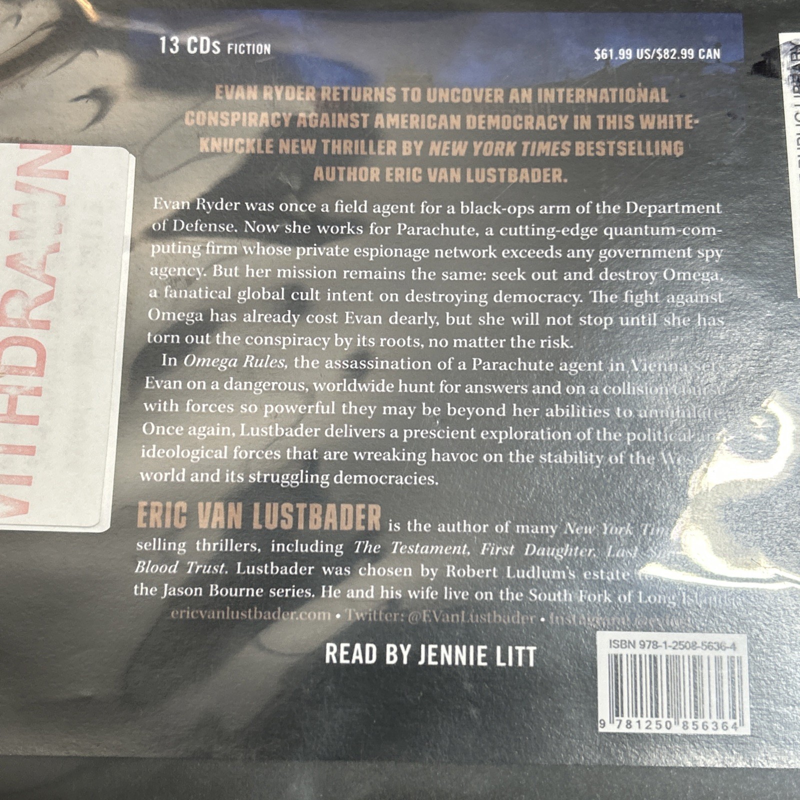 Van Lustbader, OMEGA RULES: AN EVAN RYDER NOVEL, Ex-Library Audiobook, 13 CDs