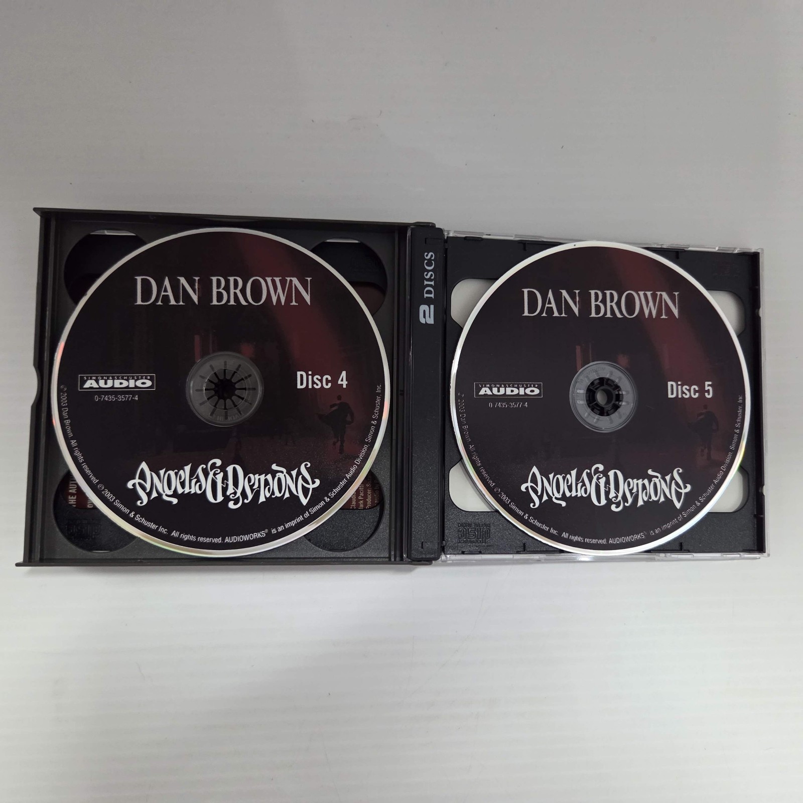 Audio Book Angels and Demons by Dan Brown 5 Audio CD Set Suspense Thriller Crime