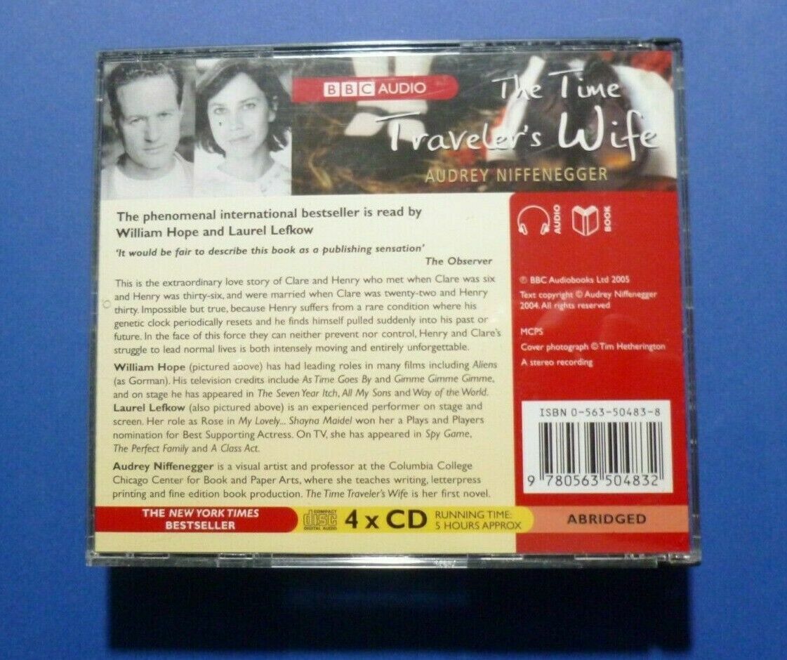 The Time Traveler’s Wife by Audrey Niffenegger (CD-Audio, 2005) 4 X CD abridged