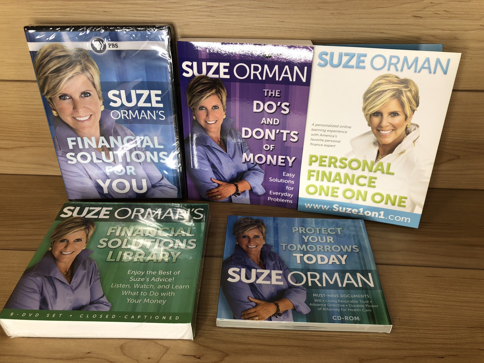 New Suze Orman Financial Power Pack Set 9 DVD CD Book