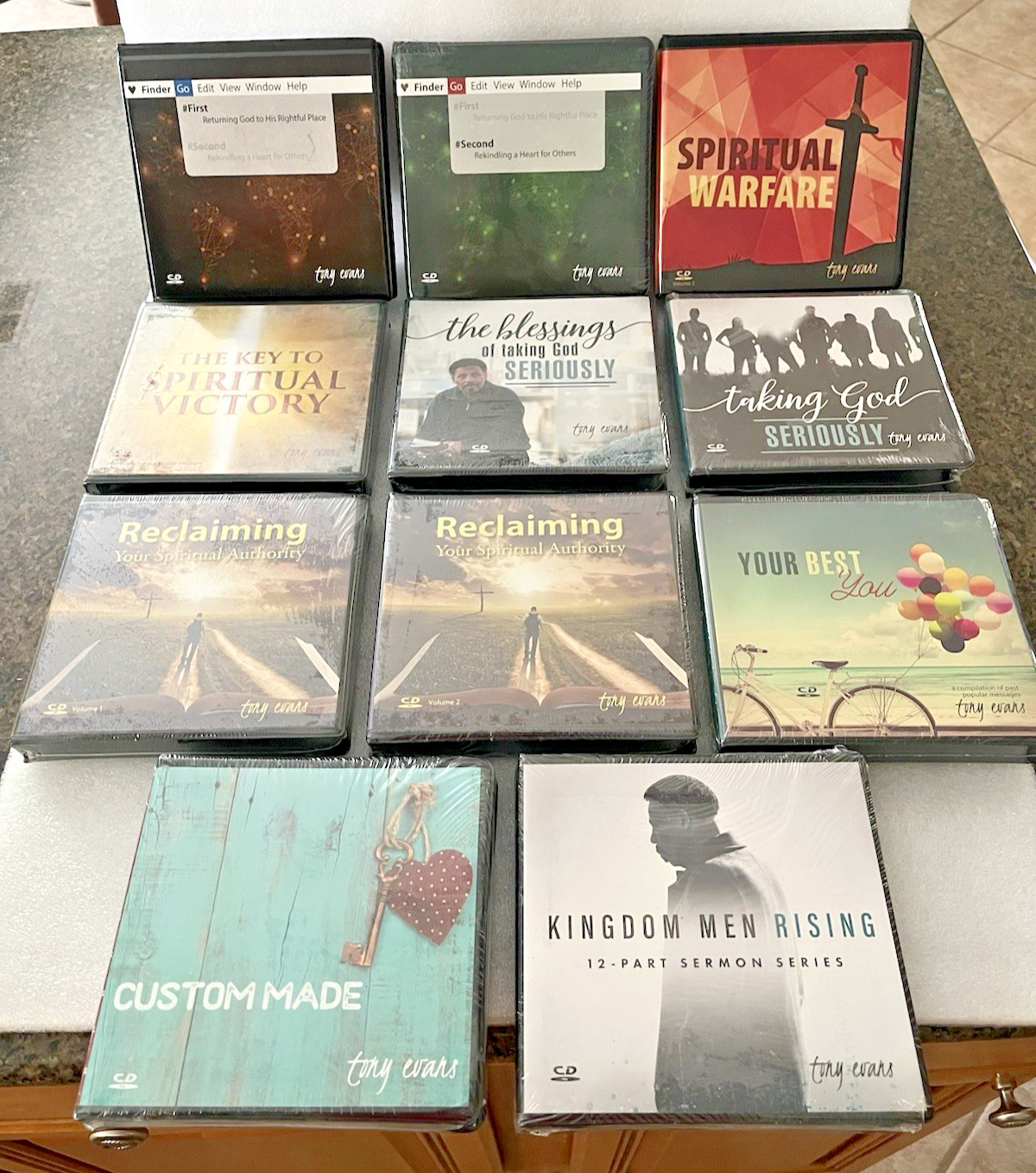Lot of 11 Dr. Tony Evans Religious Spiritual CD Sets