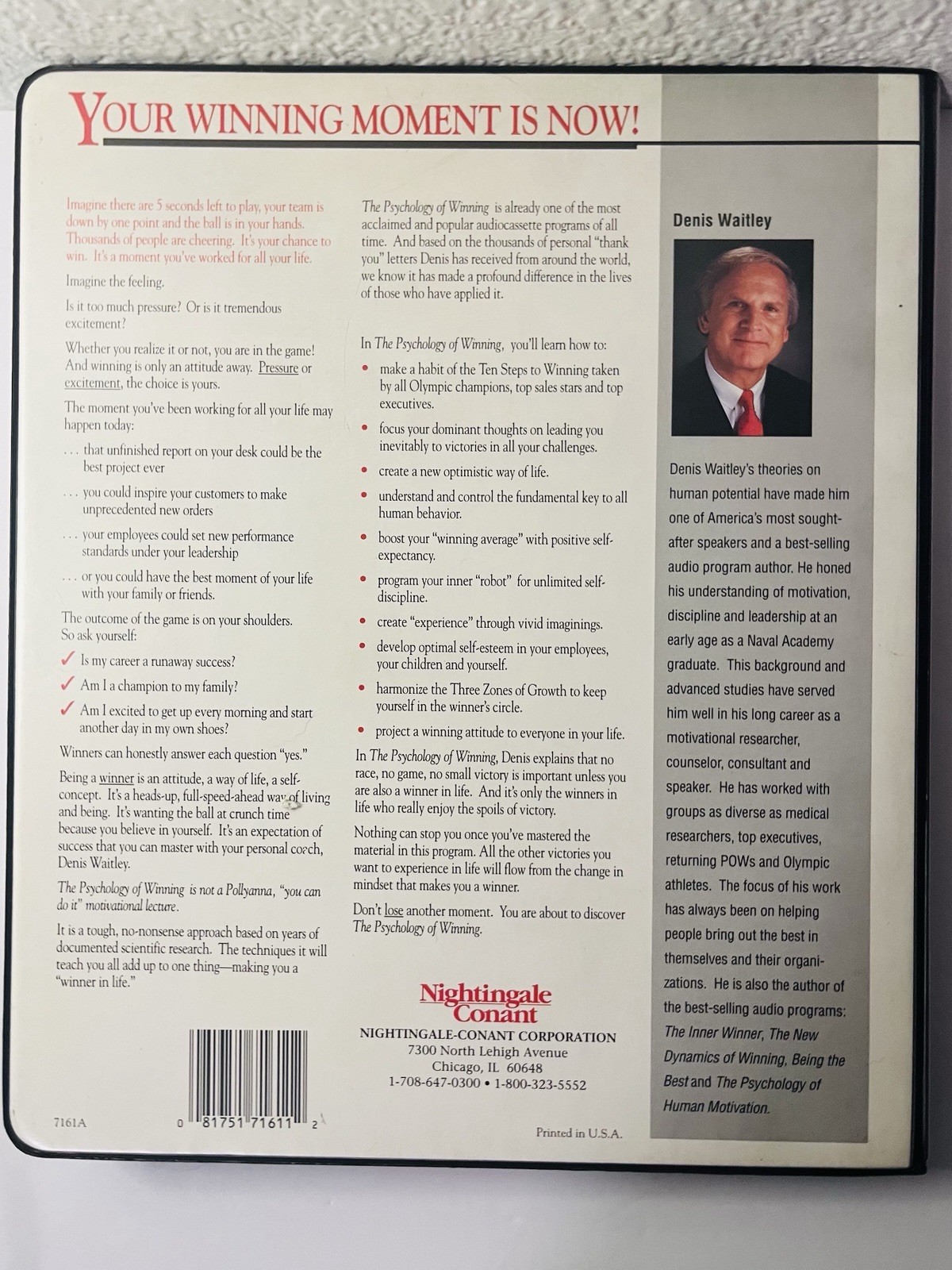 The Psychology of Winning :(1987, Compact Disc)