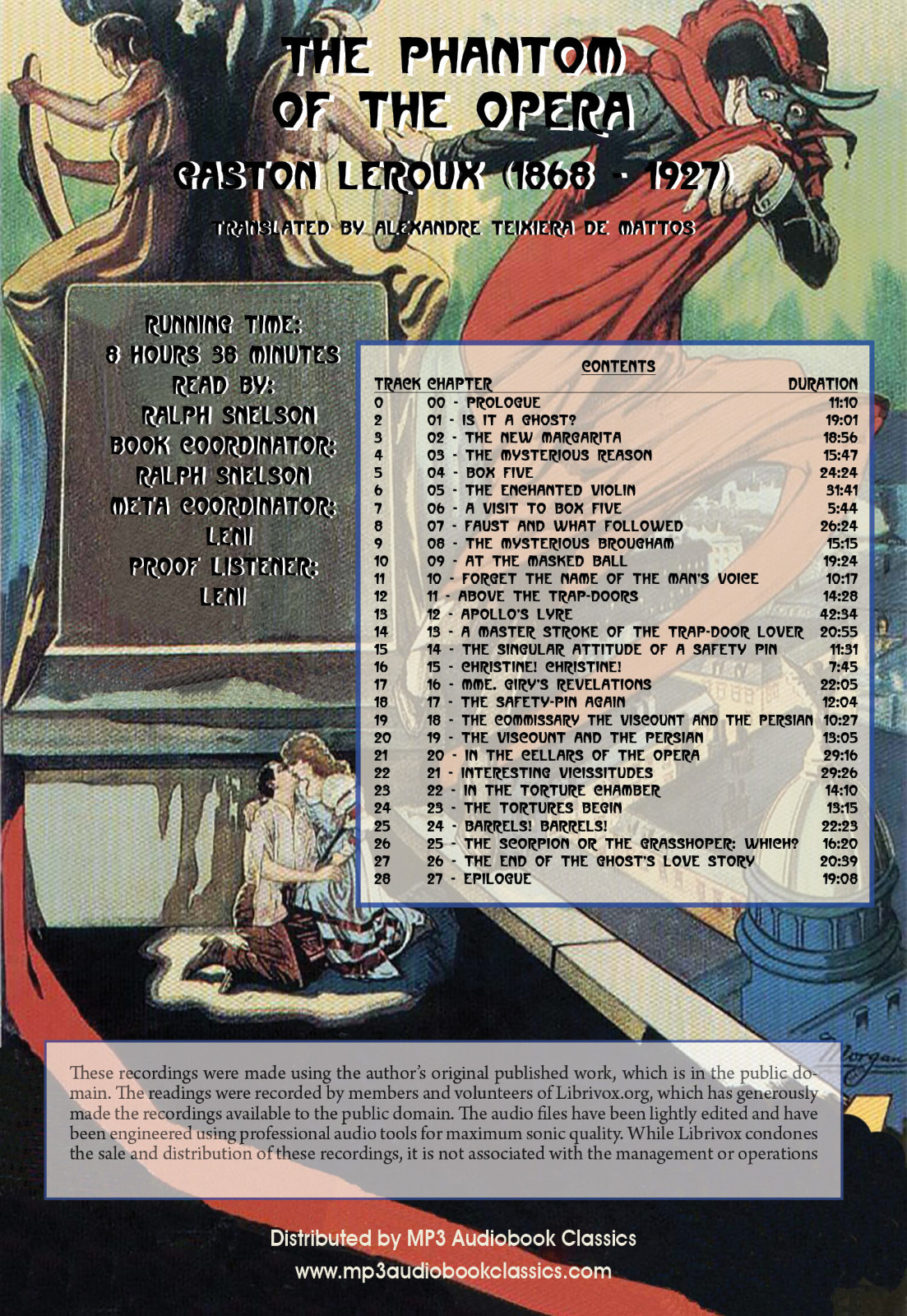 The Phantom of the Opera — Unabridged MP3 CD Audiobook in paper sleeve