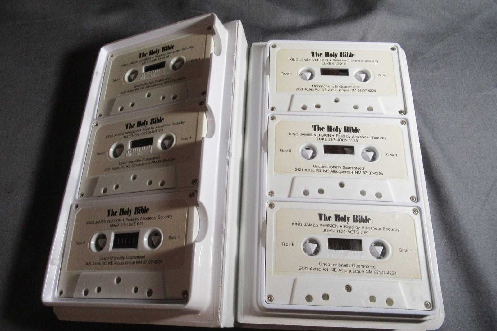 The Holy Bible King James Version New Testament — 12 Cassette Tapes Complete